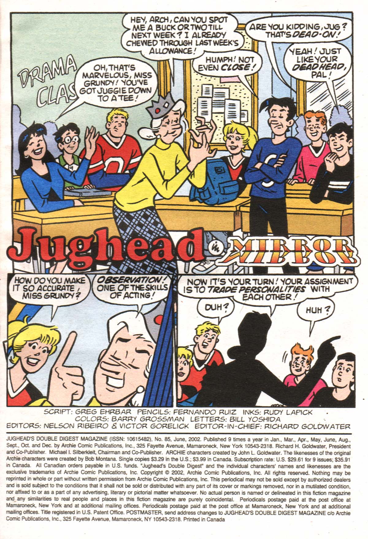 Read online Jughead's Double Digest Magazine comic -  Issue #85 - 2