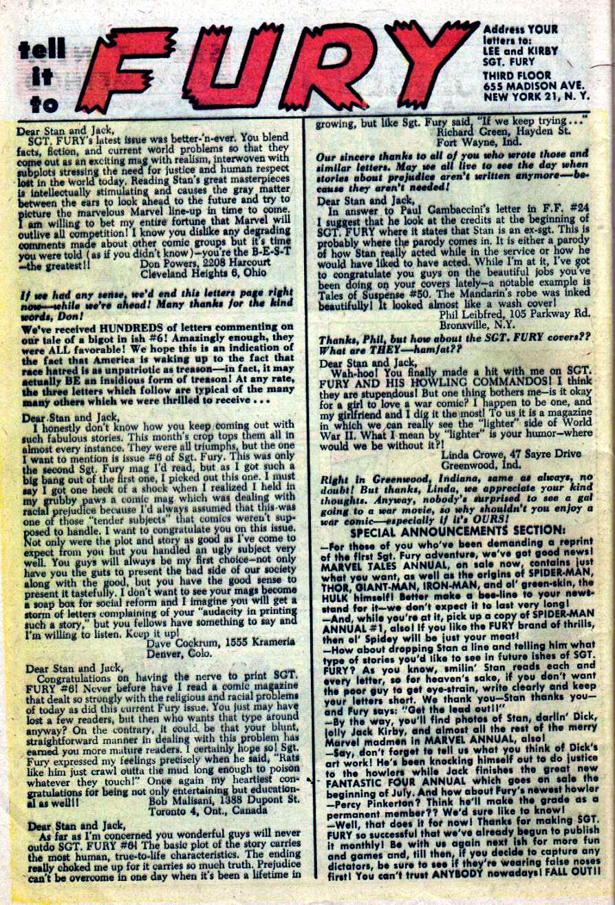 Read online Sgt. Fury comic -  Issue #9 - 32