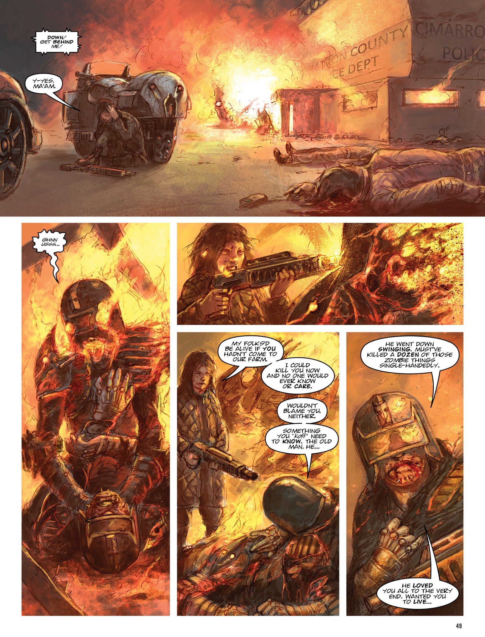 Read online The Dark Judges: The Fall of Deadworld comic -  Issue # TPB - 50
