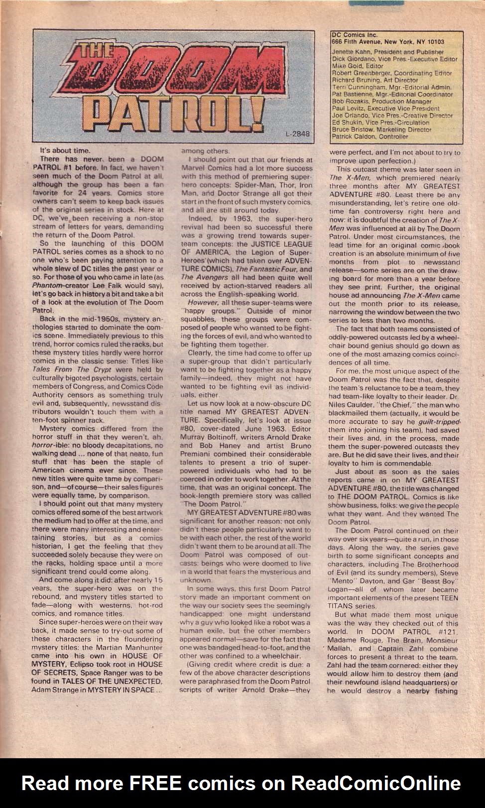 Read online Doom Patrol (1987) comic -  Issue #1 - 33