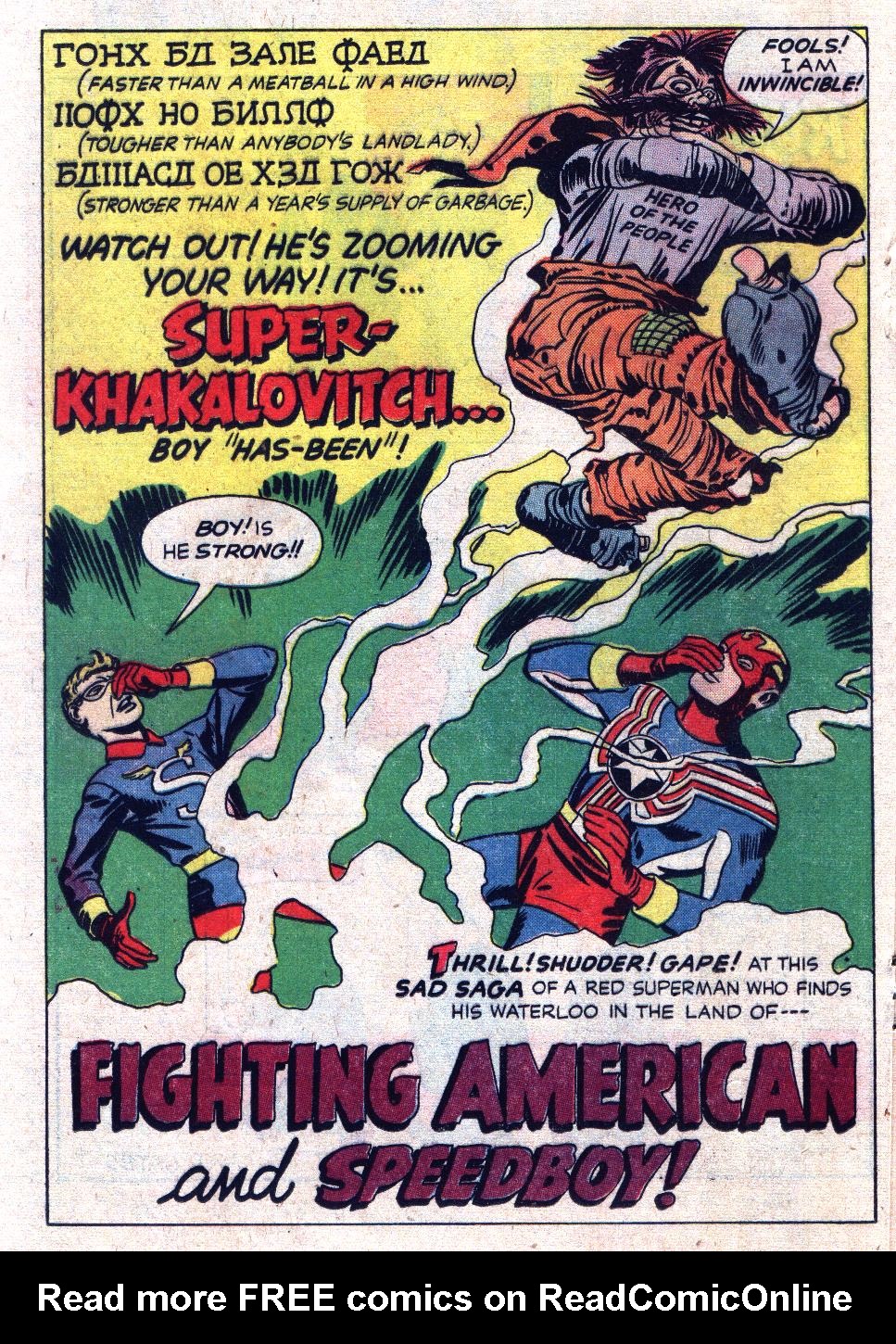Read online Fighting American (1954) comic -  Issue #6 - 20