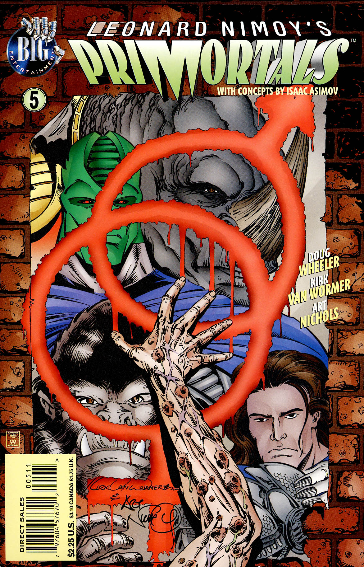 Read online Leonard Nimoy's Primortals (1996) comic -  Issue #5 - 1