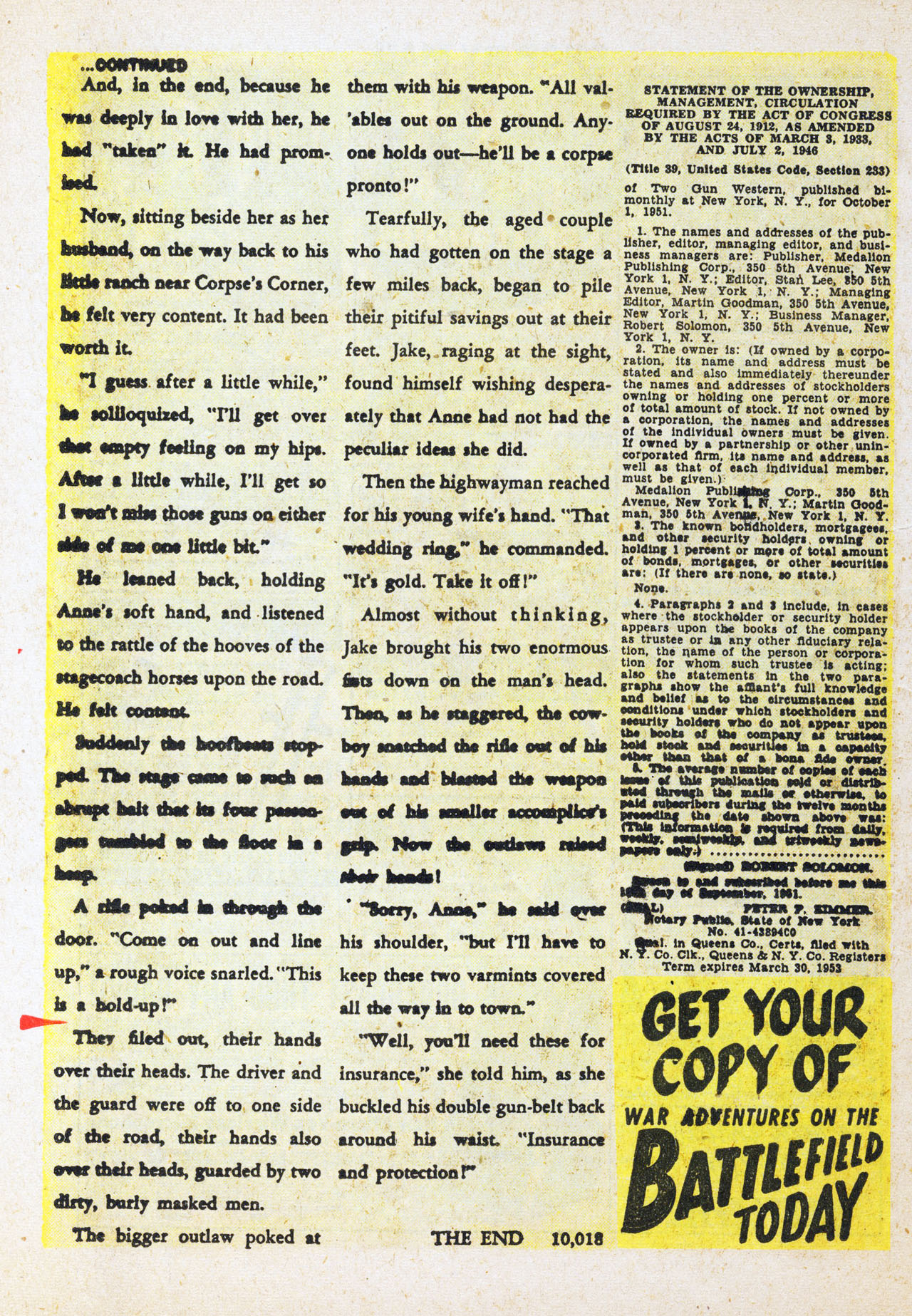 Read online Two Gun Western (1950) comic -  Issue #14 - 22