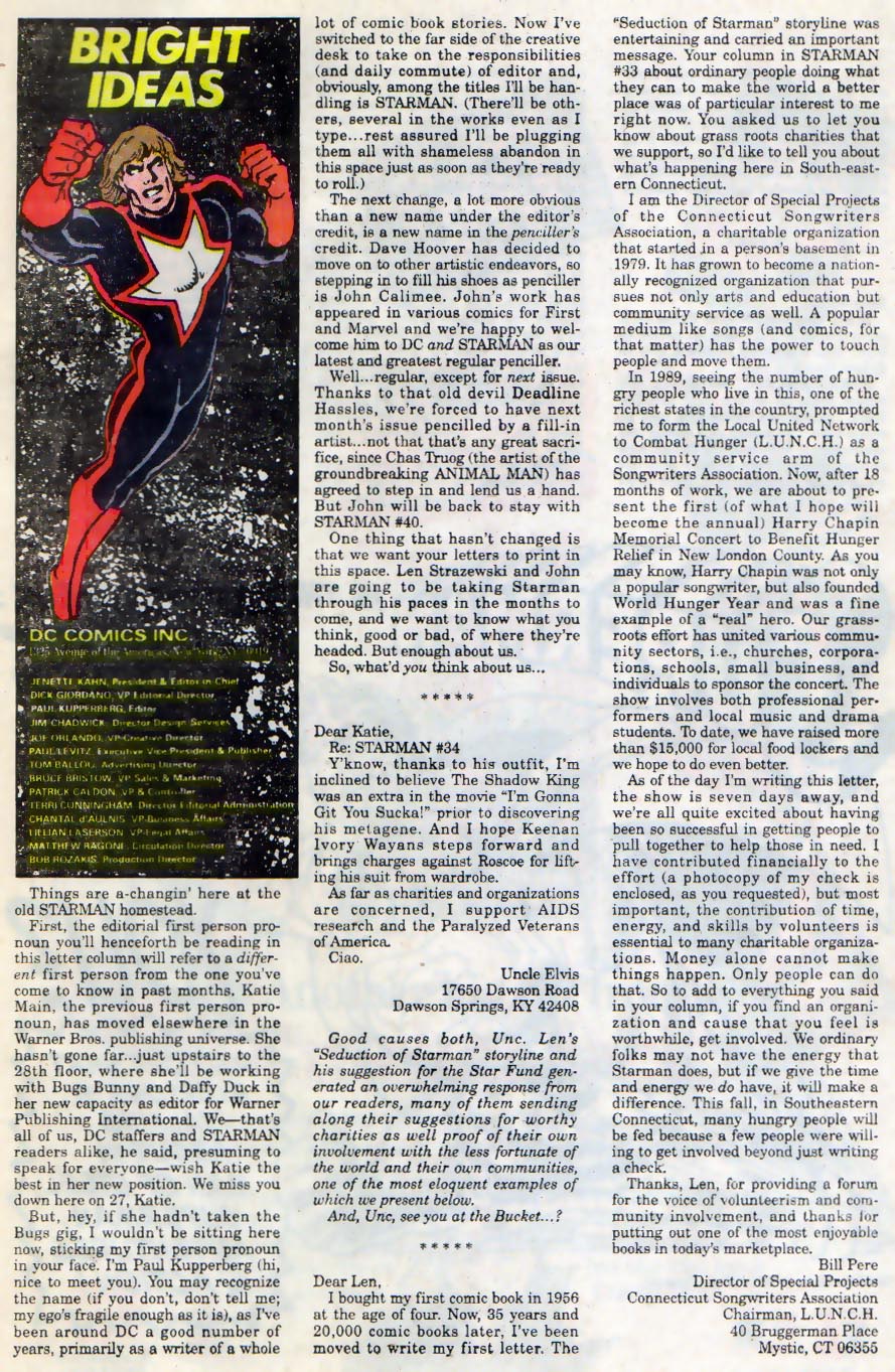Read online Starman (1988) comic -  Issue #38 - 24