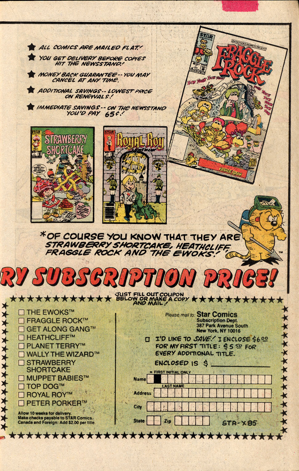 Read online Strawberry Shortcake (1985) comic -  Issue #1 - 19