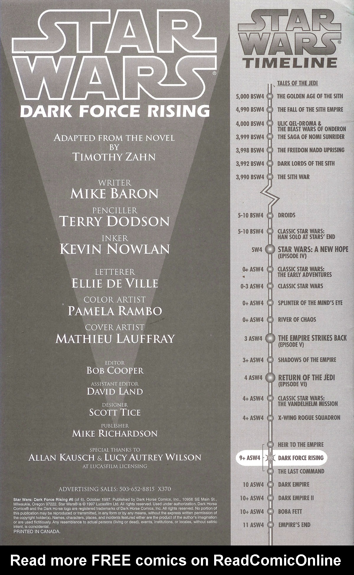 Read online Star Wars: Dark Force Rising comic -  Issue #6 - 2
