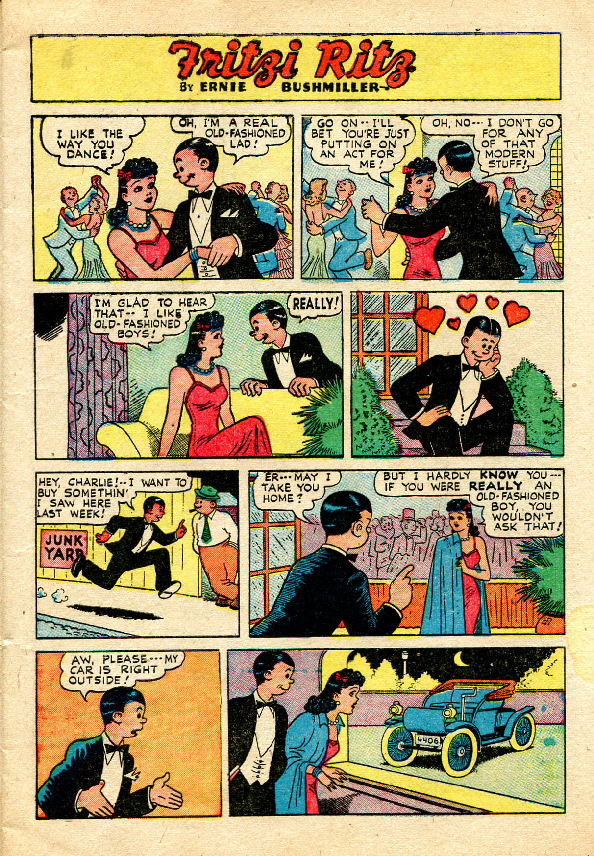 Read online Fritzi Ritz (1953) comic -  Issue #7 - 9