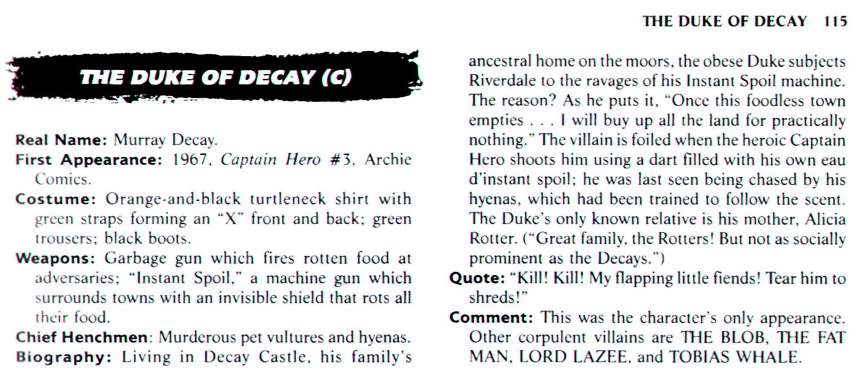 Read online The Encyclopedia of Super Villains comic -  Issue # TPB (Part 1) - 133