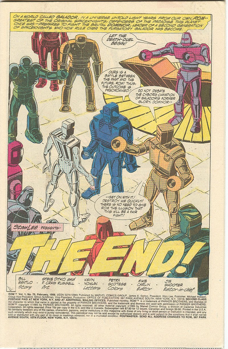Read online ROM (1979) comic -  Issue #75 - 2