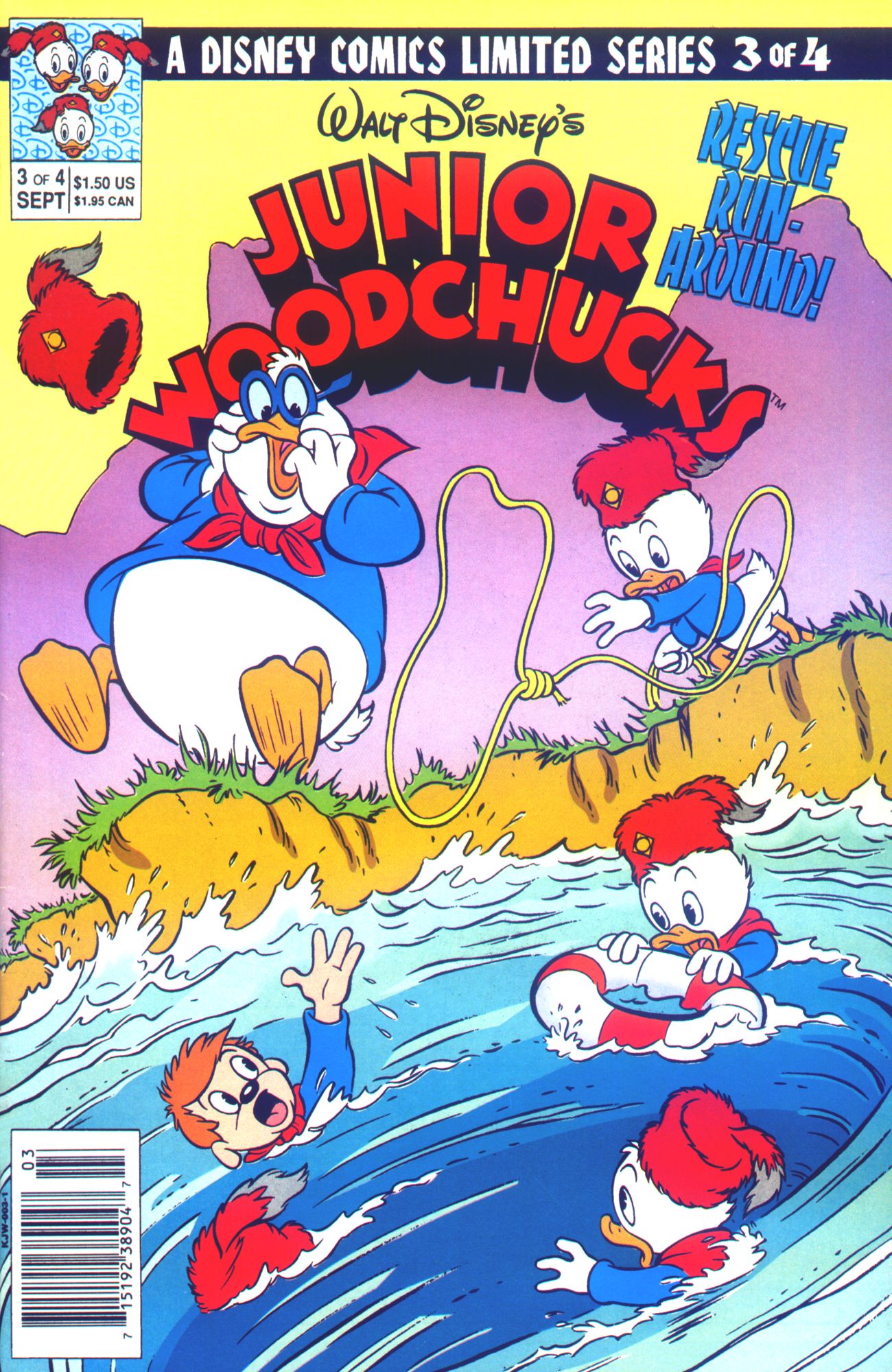 Read online Walt Disney's Junior Woodchucks Limited Series comic -  Issue #3 - 1