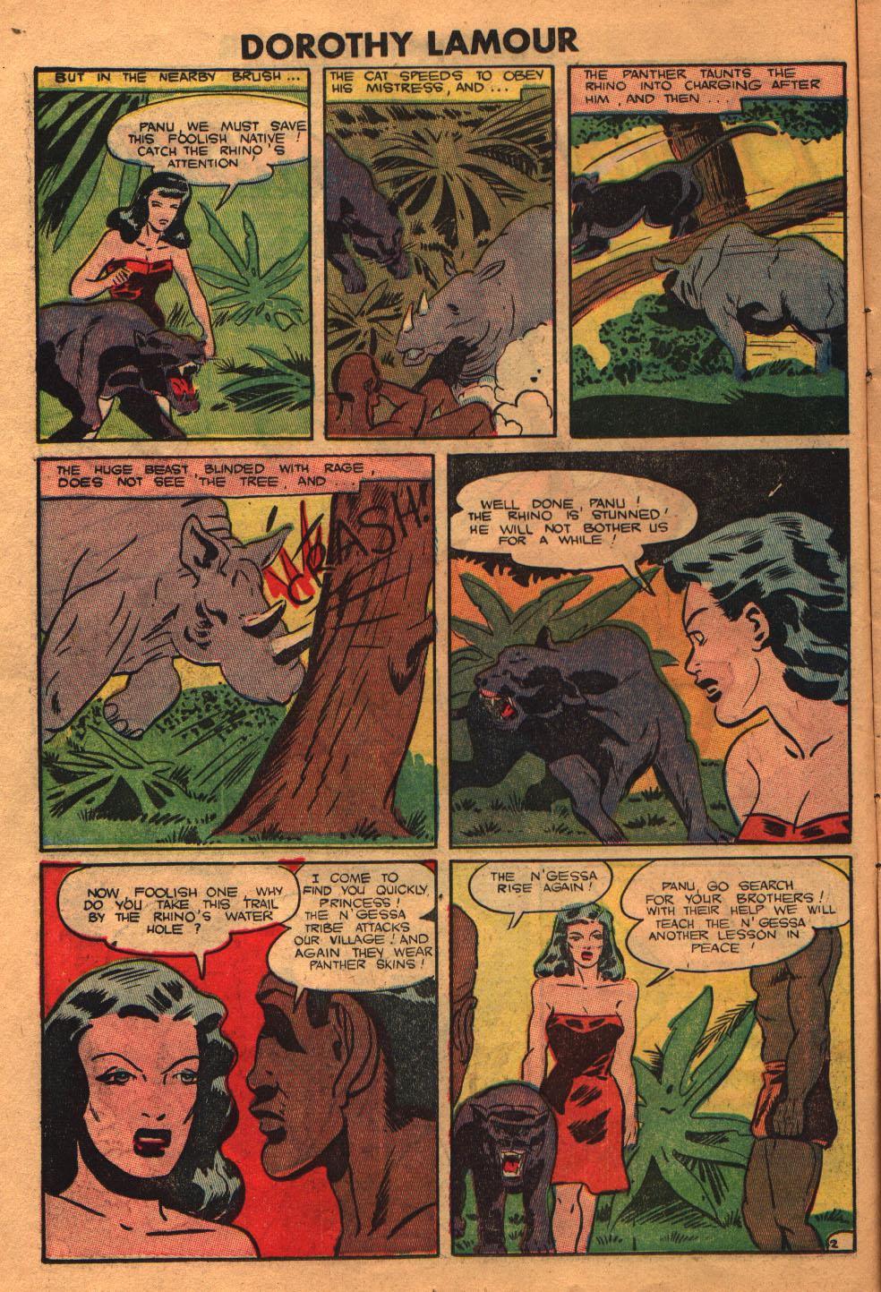 Read online Dorothy Lamour Jungle Princess comic -  Issue #2 - 14