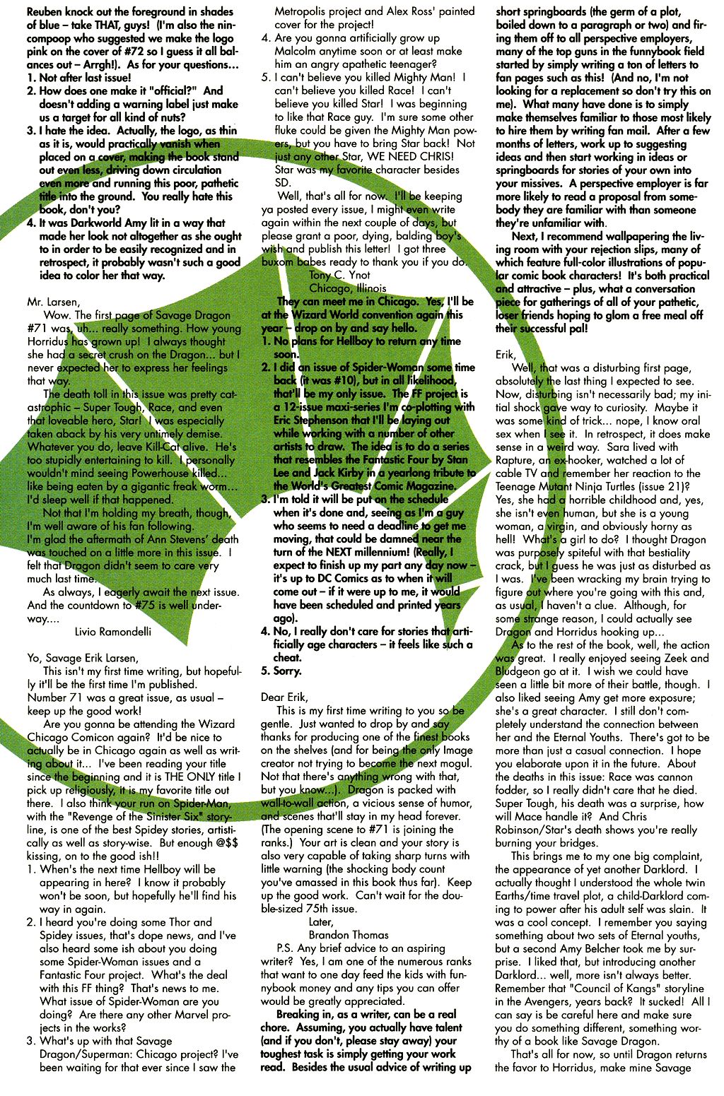 Read online The Savage Dragon (1993) comic -  Issue #73 - 25