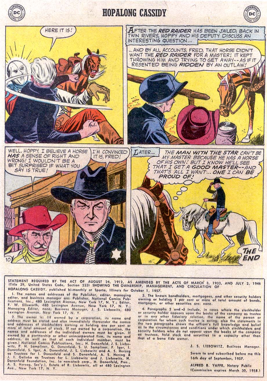 Read online Hopalong Cassidy comic -  Issue #128 - 12