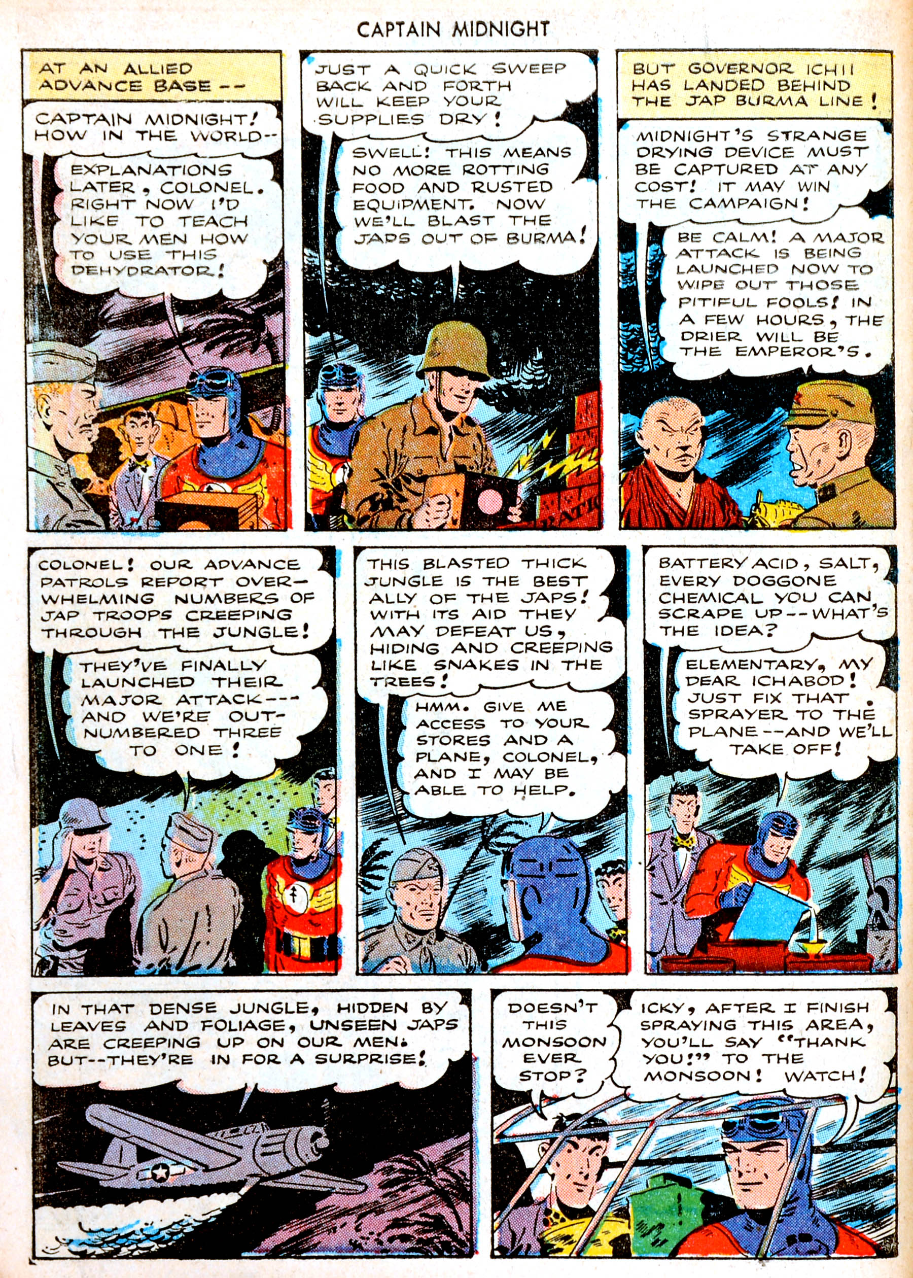 Read online Captain Midnight (1942) comic -  Issue #25 - 10