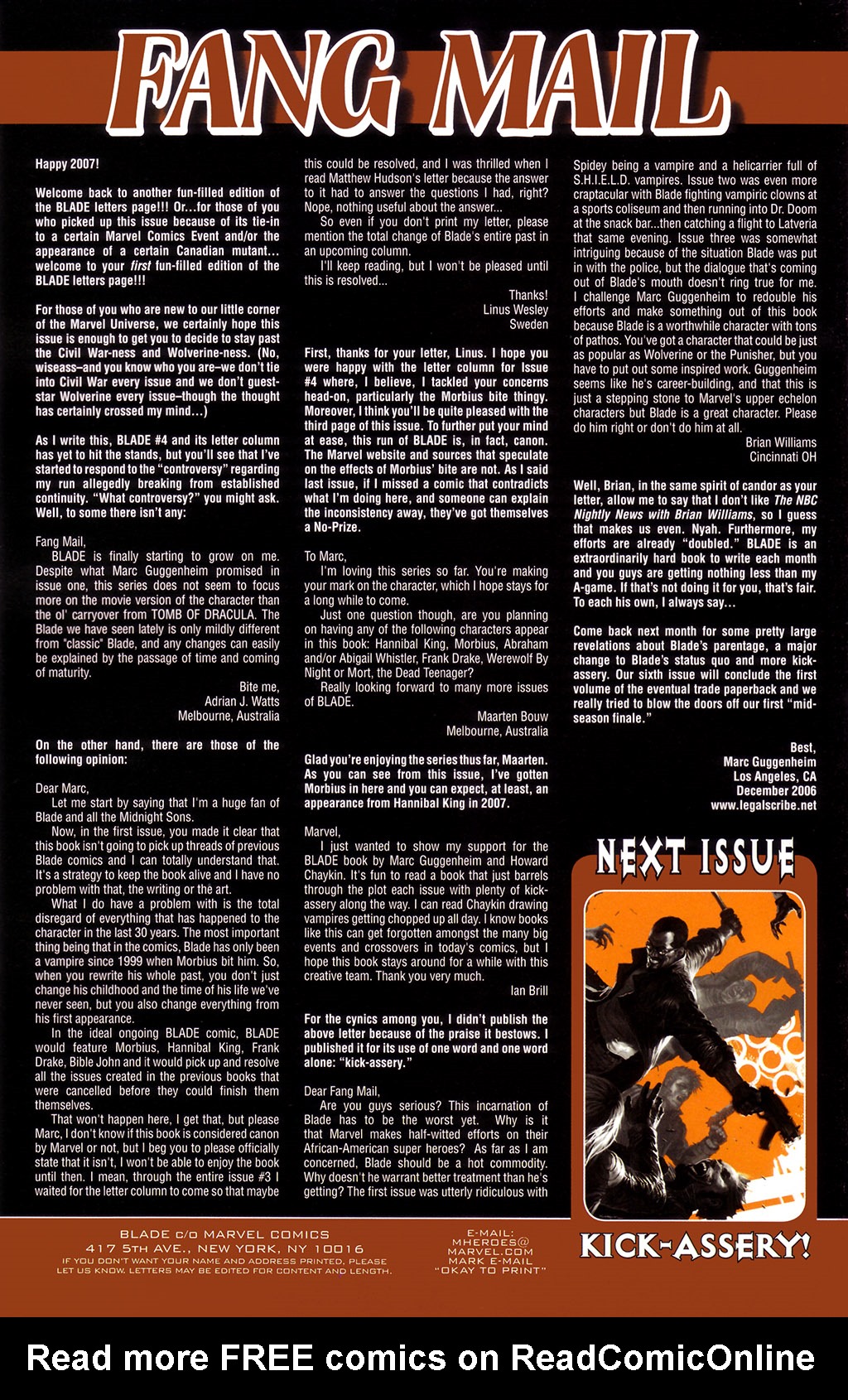 Read online Blade (2006) comic -  Issue #5 - 22