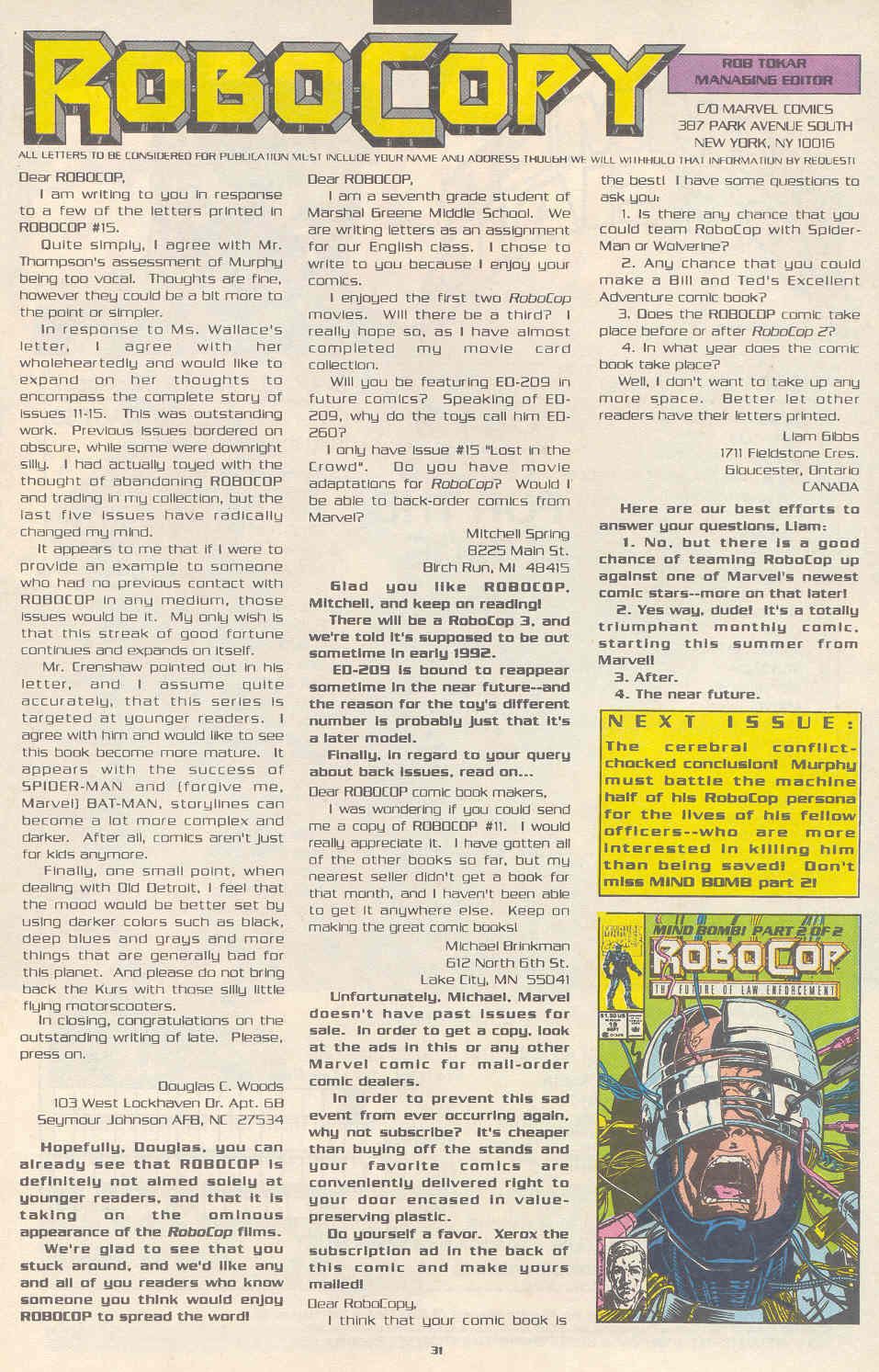 Read online Robocop (1990) comic -  Issue #18 - 23