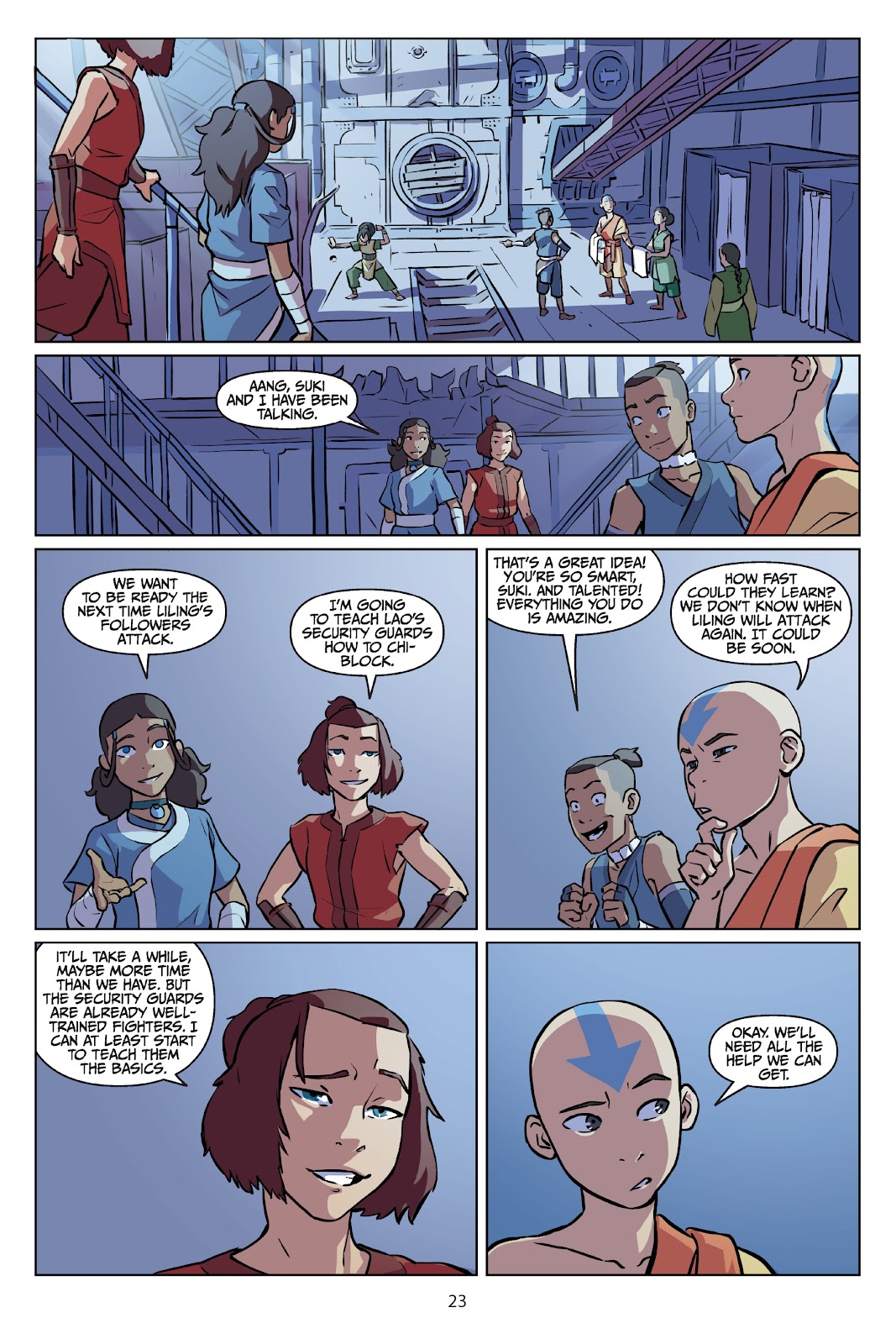 Read online Nickelodeon Avatar: The Last Airbender - Imbalance comic -  Issue # TPB 3 - 24