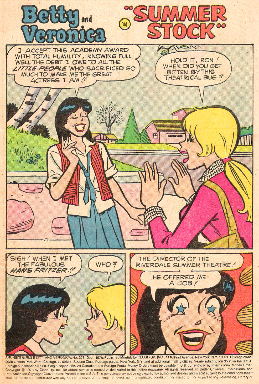 Read online Archie's Girls Betty and Veronica comic -  Issue #276 - 3
