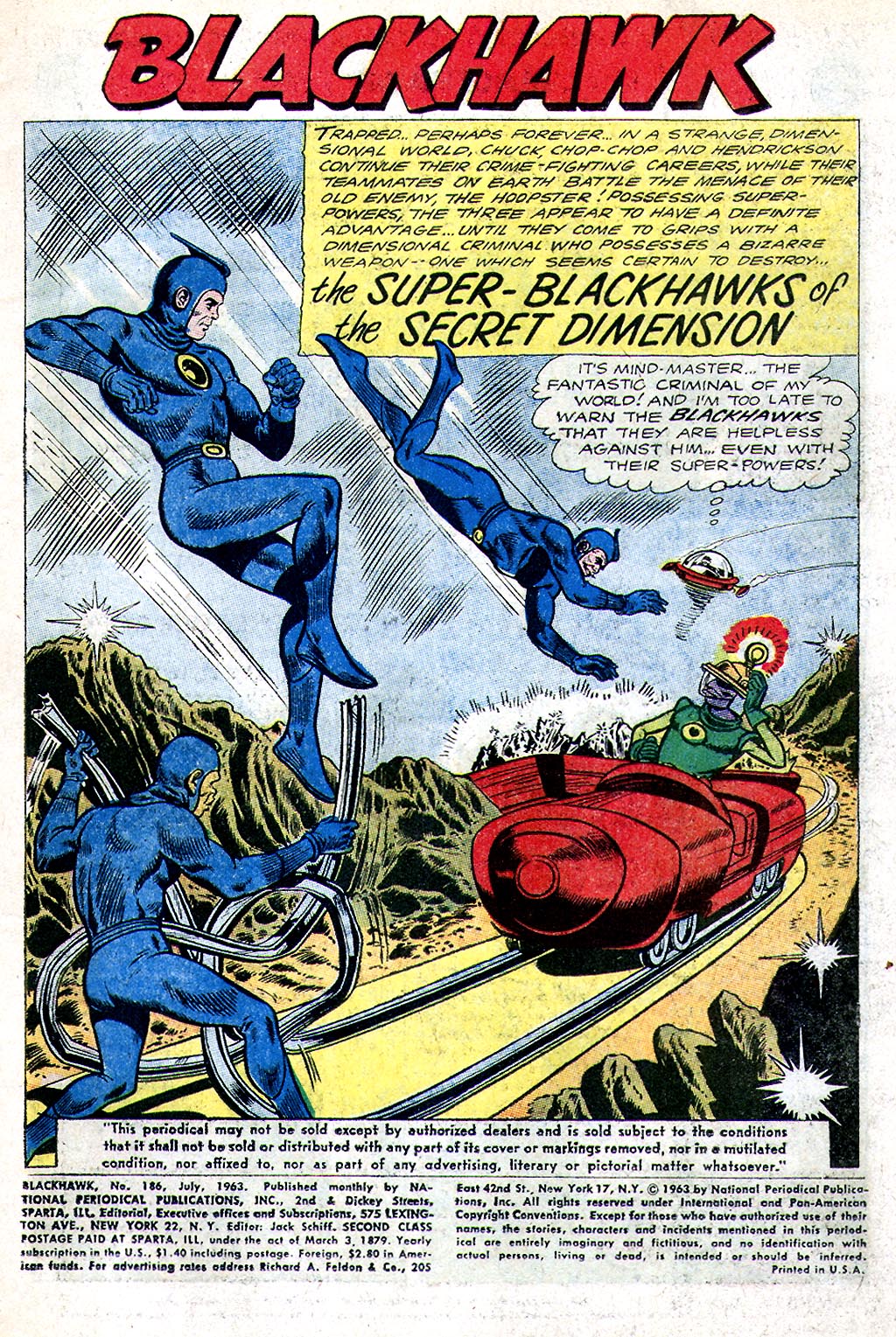 Read online Blackhawk (1957) comic -  Issue #186 - 3