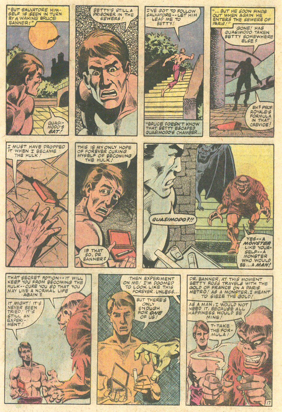 Read online The Incredible Hulk Versus Quasimodo comic -  Issue # Full - 18