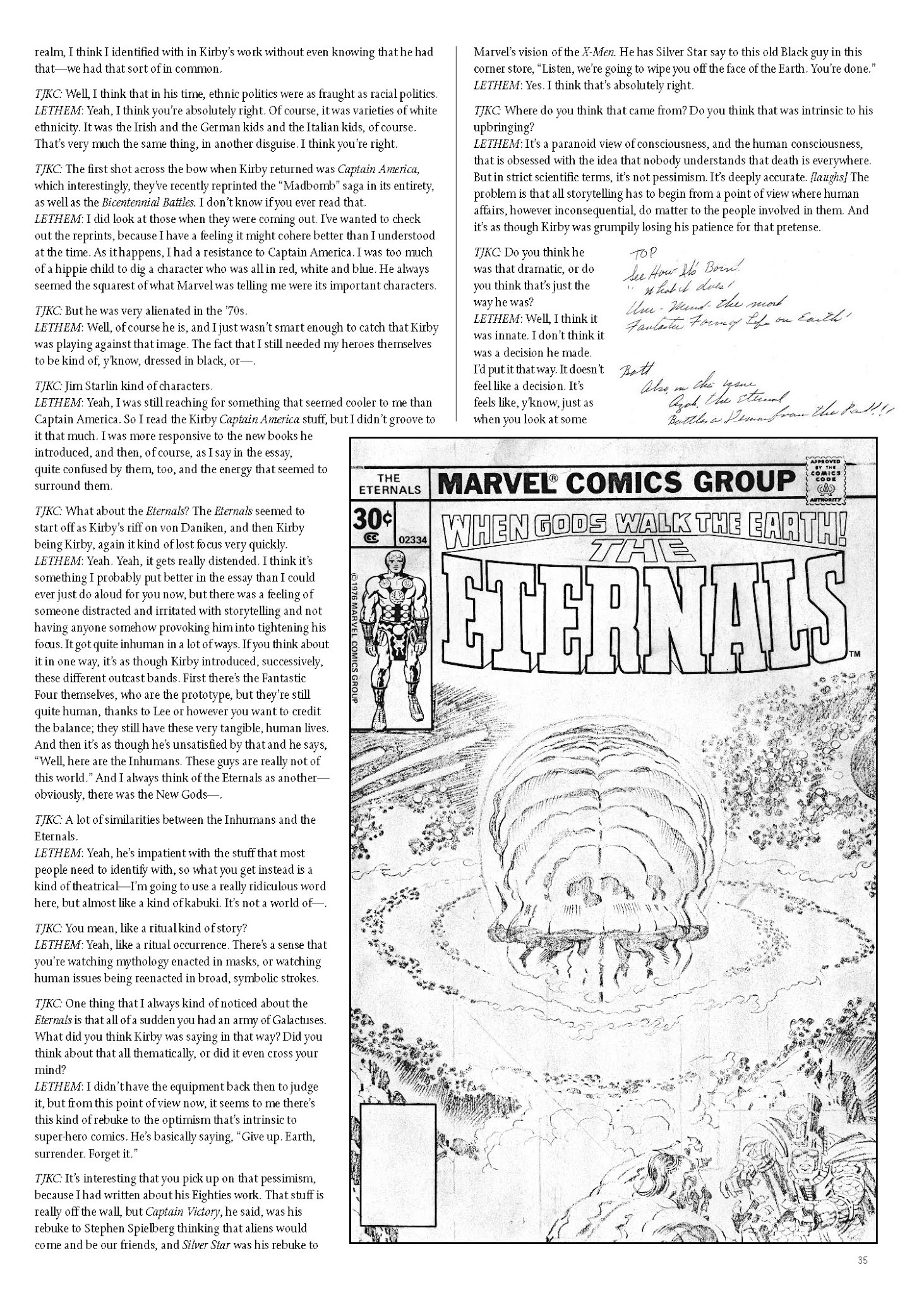 Read online The Jack Kirby Collector comic -  Issue #47 - 36