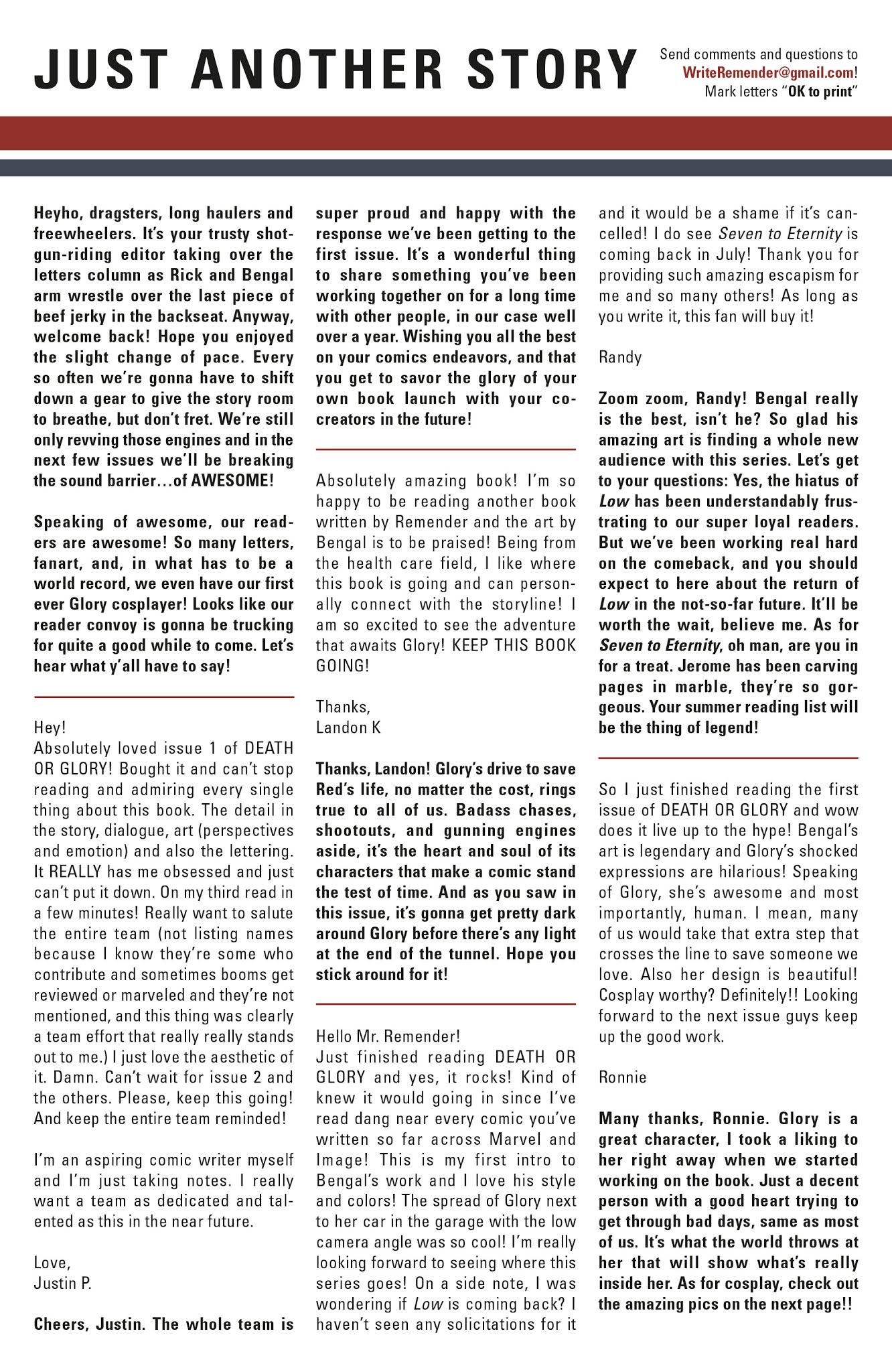 Read online Death Or Glory comic -  Issue #3 - 26