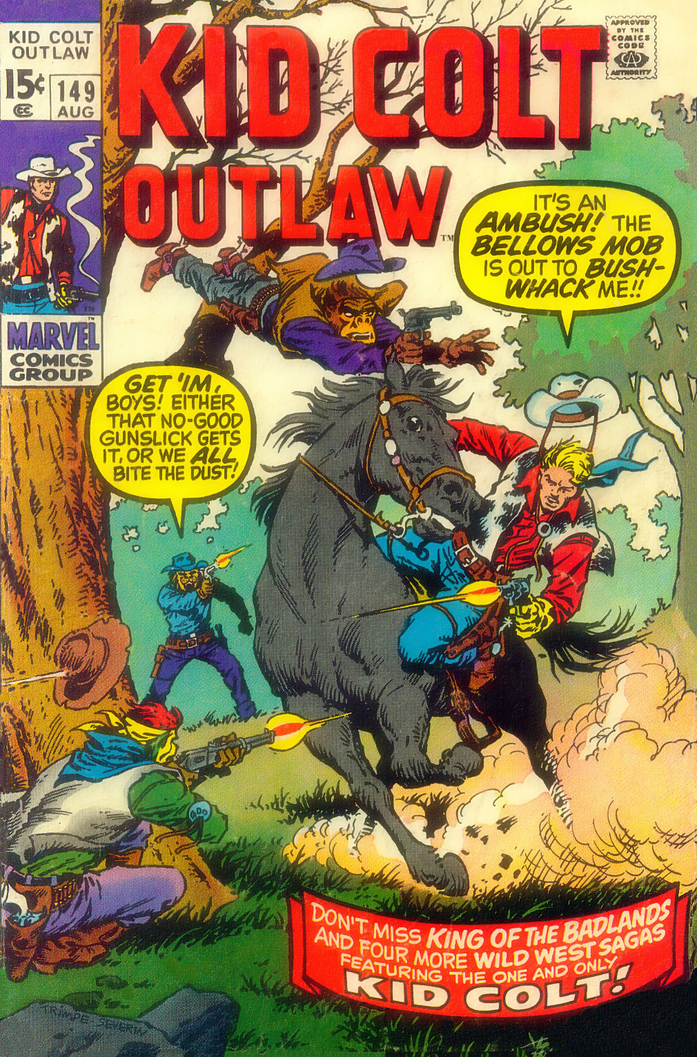 Read online Kid Colt Outlaw comic -  Issue #149 - 1