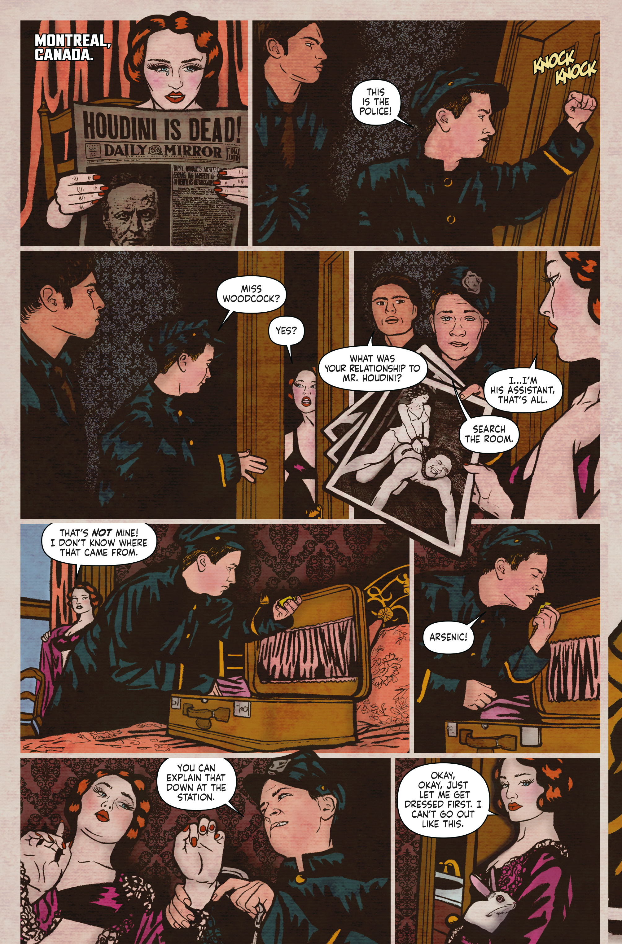 Read online Minky Woodcock: The Girl who Handcuffed Houdini comic -  Issue #4 - 7