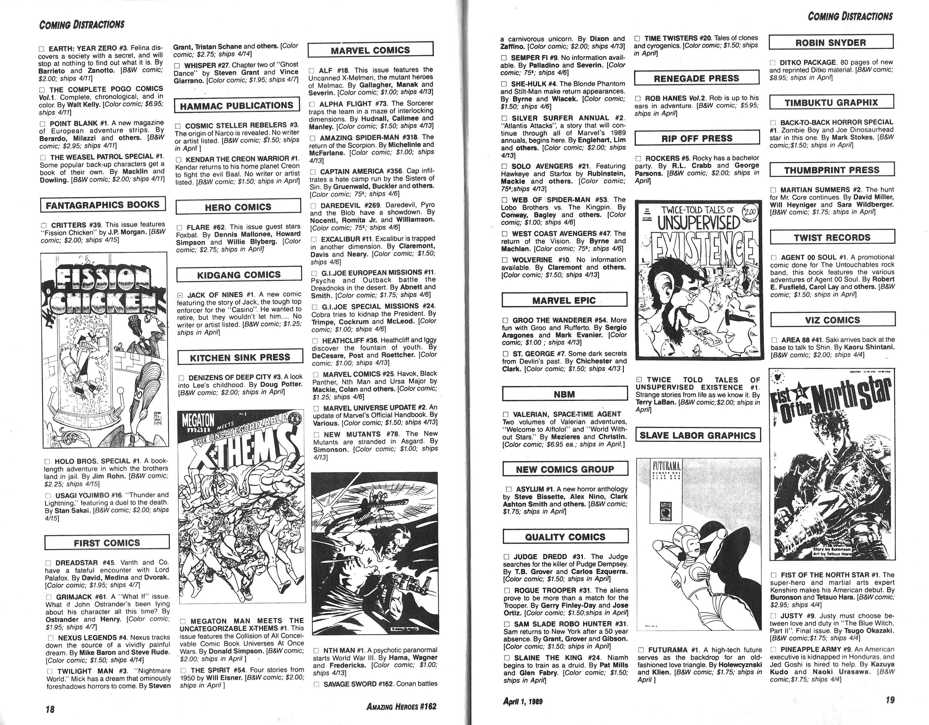 Read online Amazing Heroes comic -  Issue #162 - 10