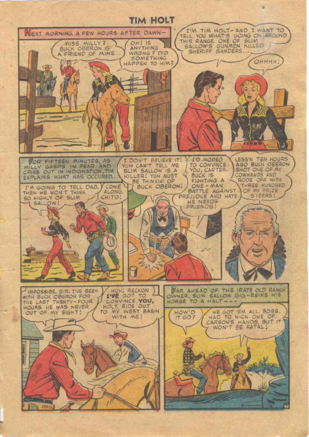 Read online Tim Holt comic -  Issue #6 - 11