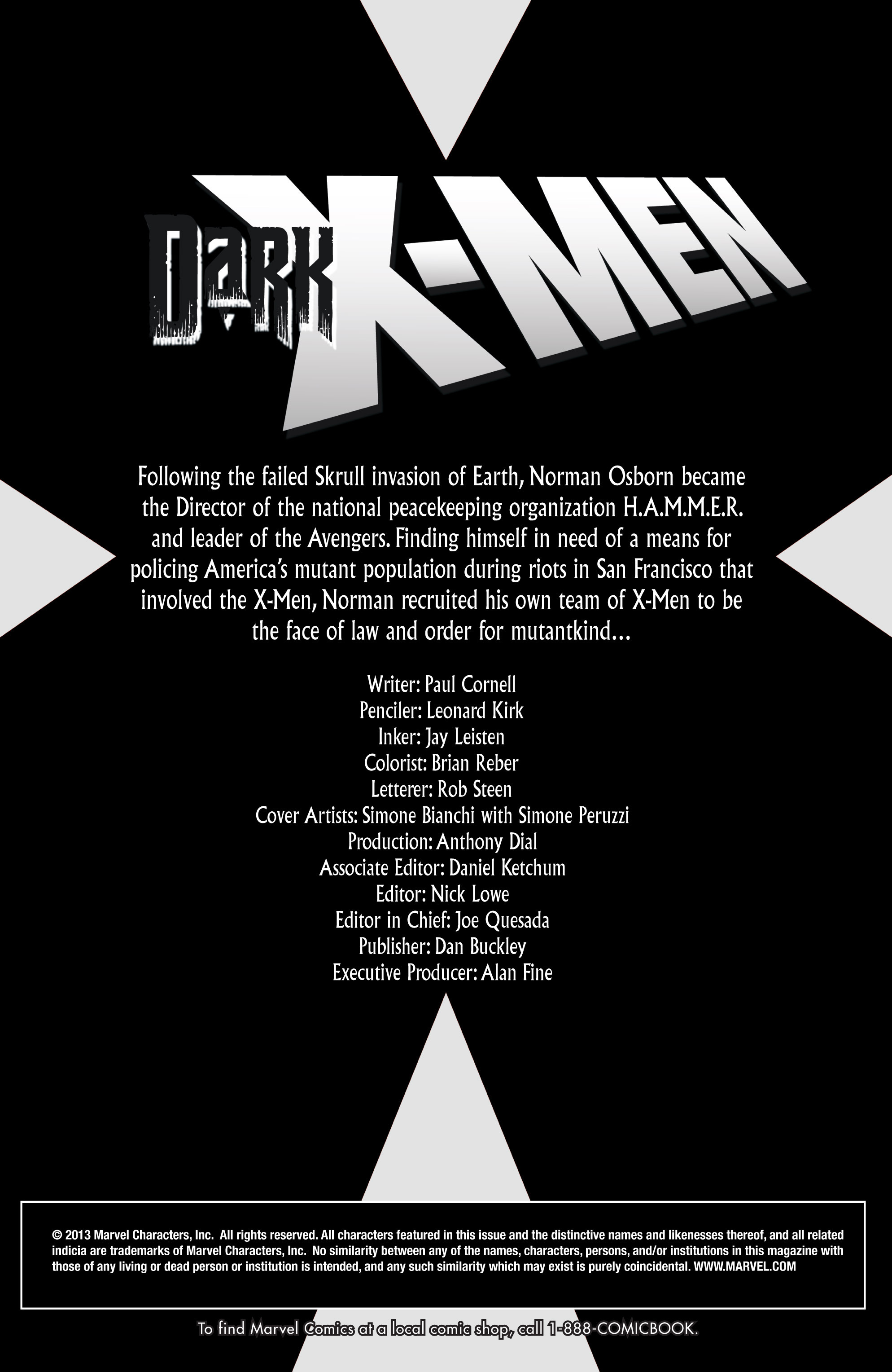 Read online Dark X-Men comic -  Issue #1 - 2