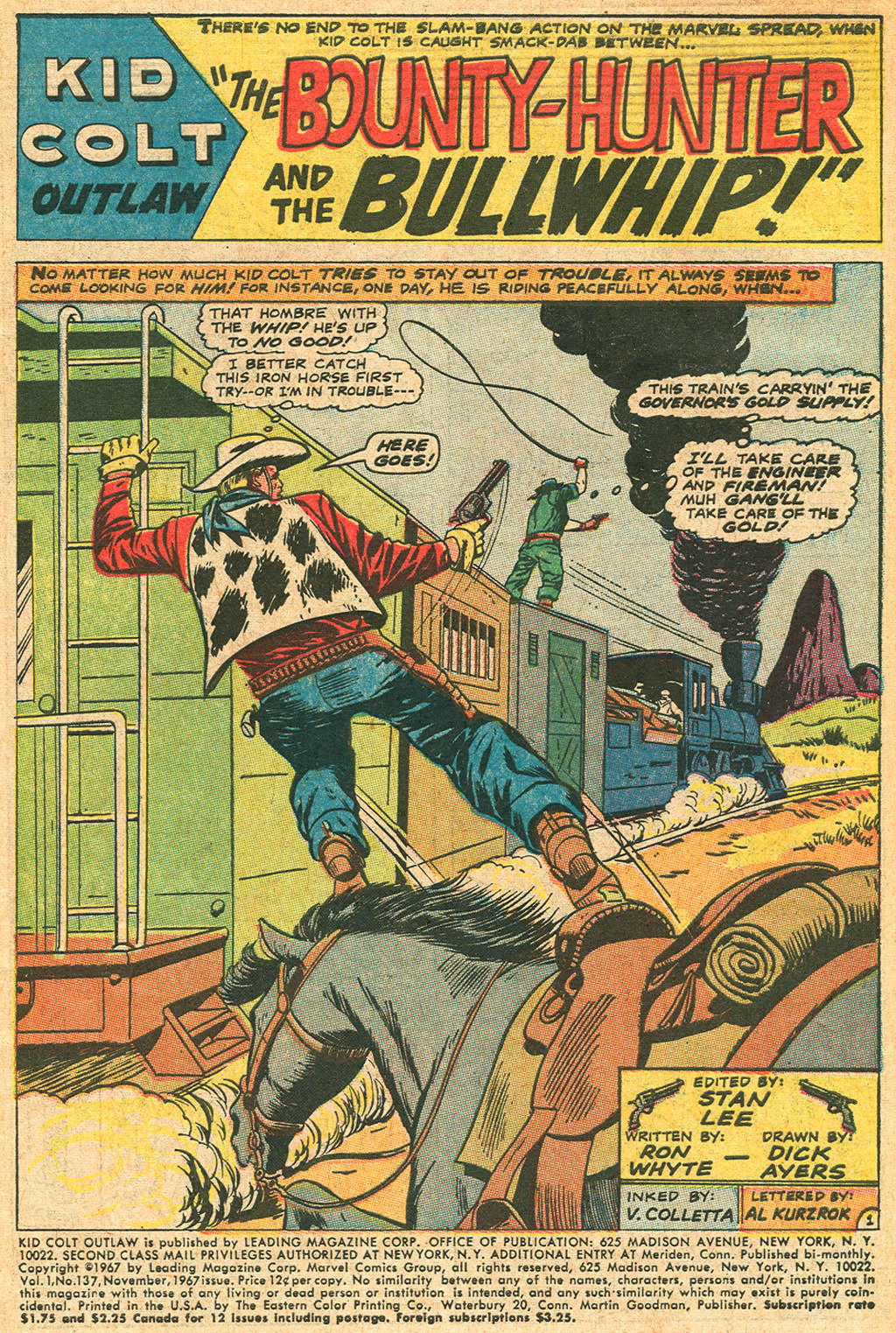 Read online Kid Colt Outlaw comic -  Issue #137 - 3