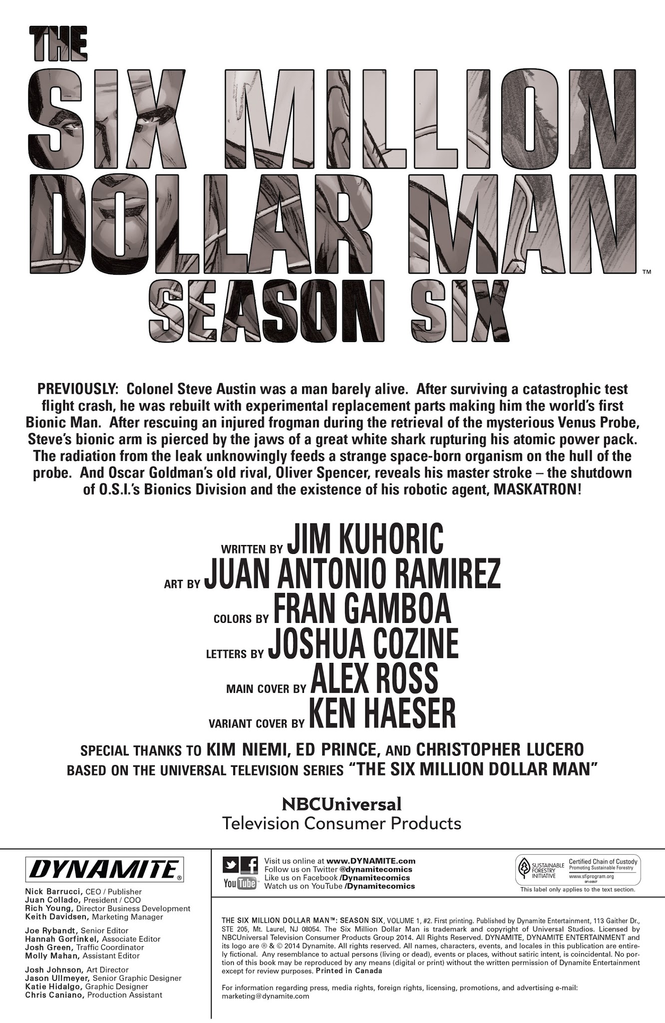 Read online The Six Million Dollar Man: Season Six comic -  Issue #2 - 2