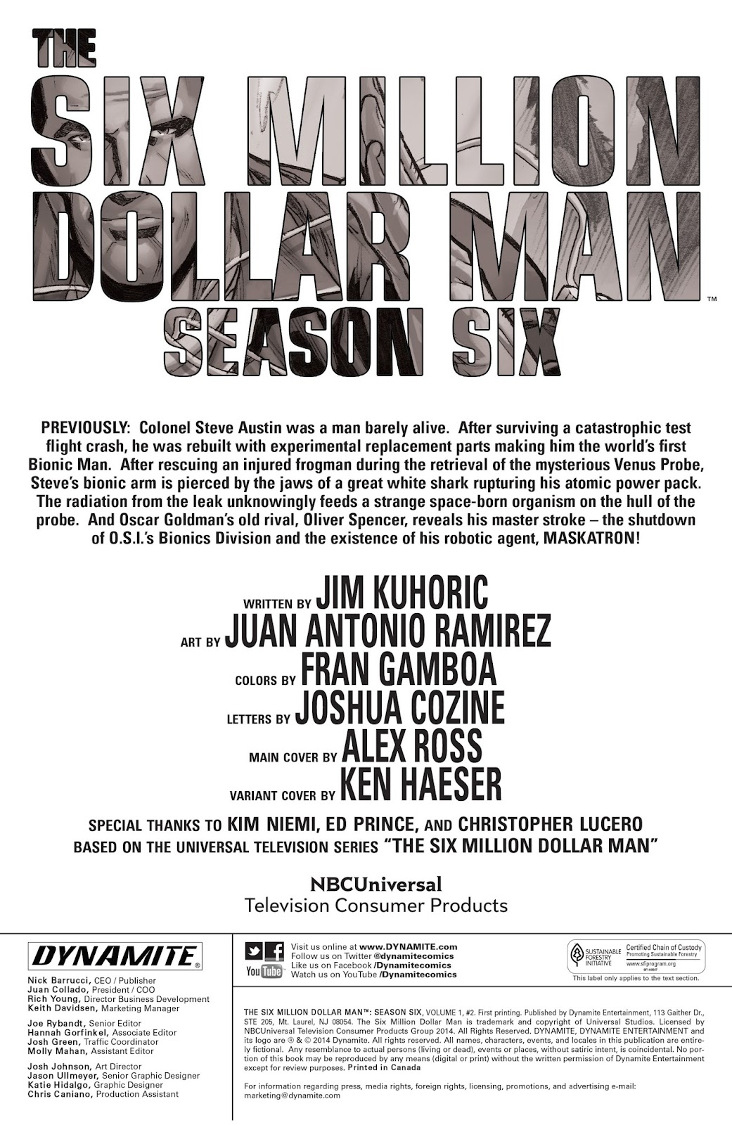 The Six Million Dollar Man: Season Six issue 2 - Page 2