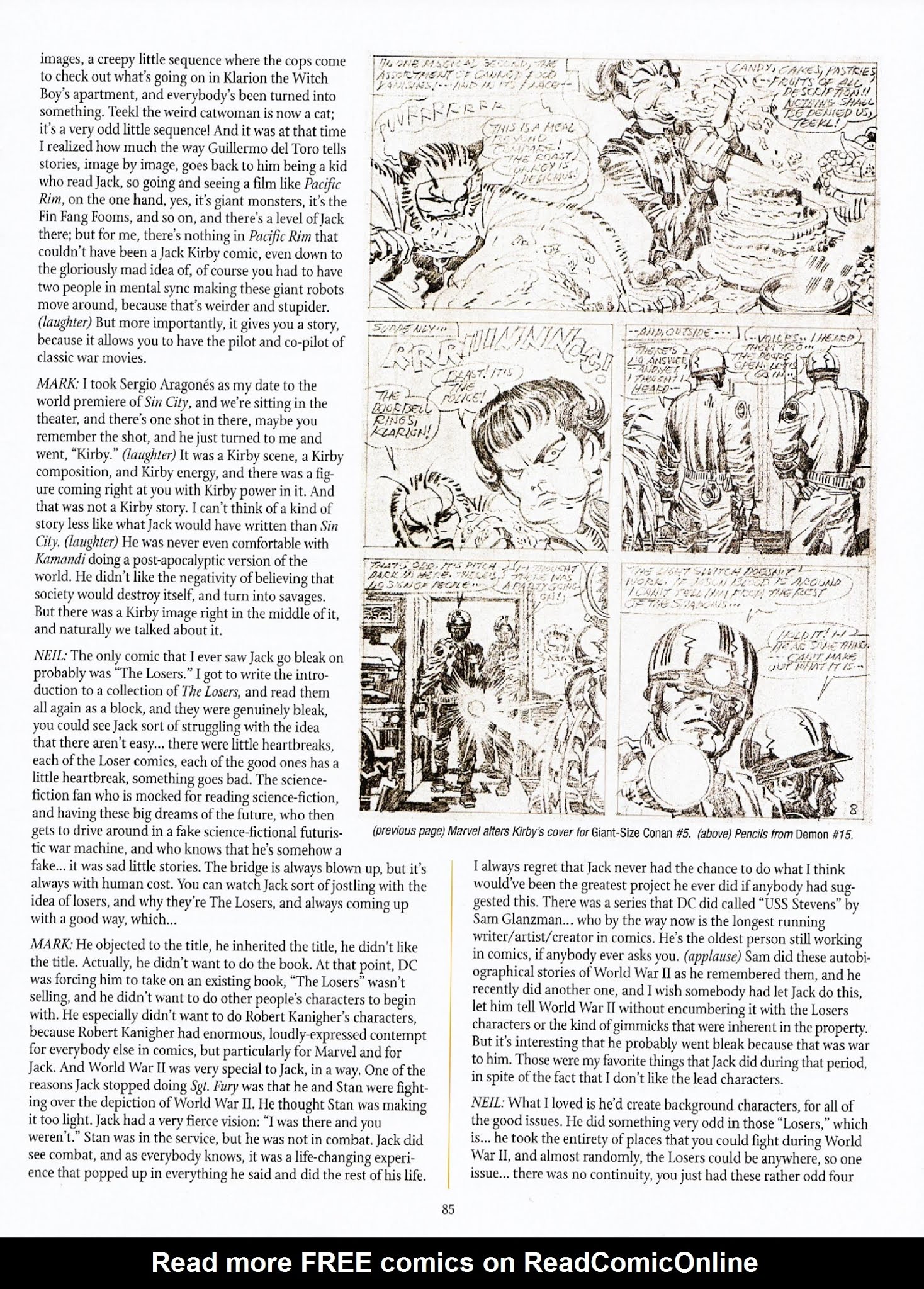 Read online The Jack Kirby Collector comic -  Issue #62 - 84