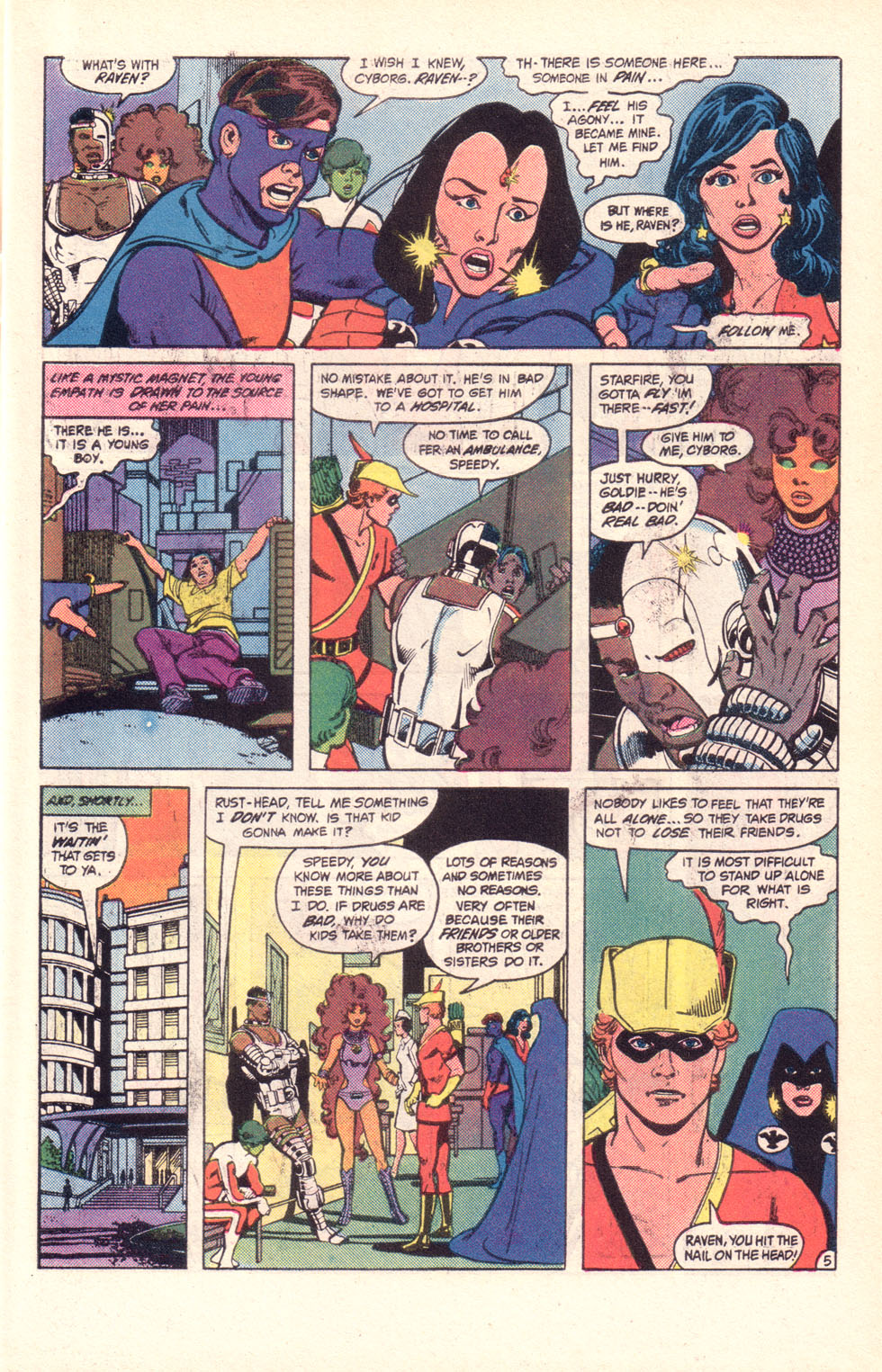 Read online The New Teen Titans (Drug Awareness Specials) comic -  Issue #2 - 7