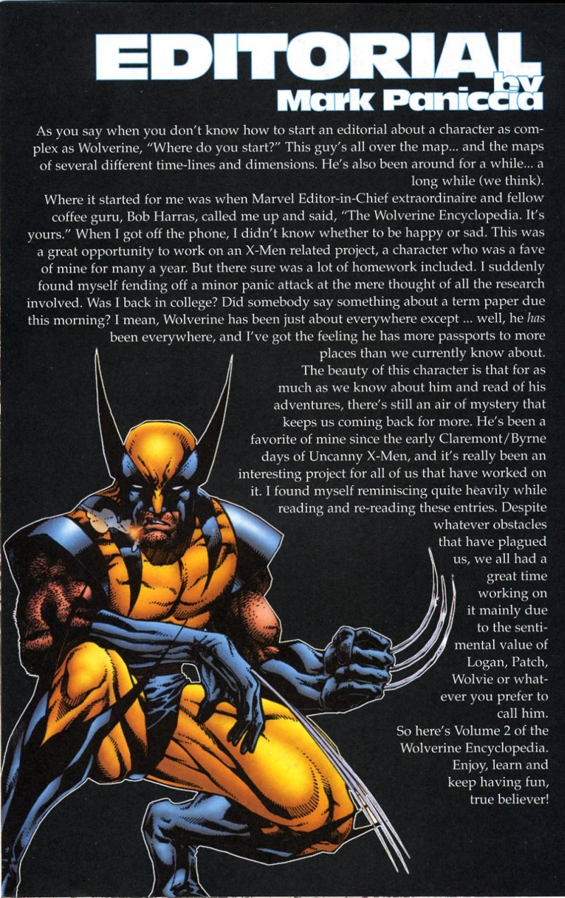 Read online Wolverine Encyclopedia comic -  Issue #2 - 4