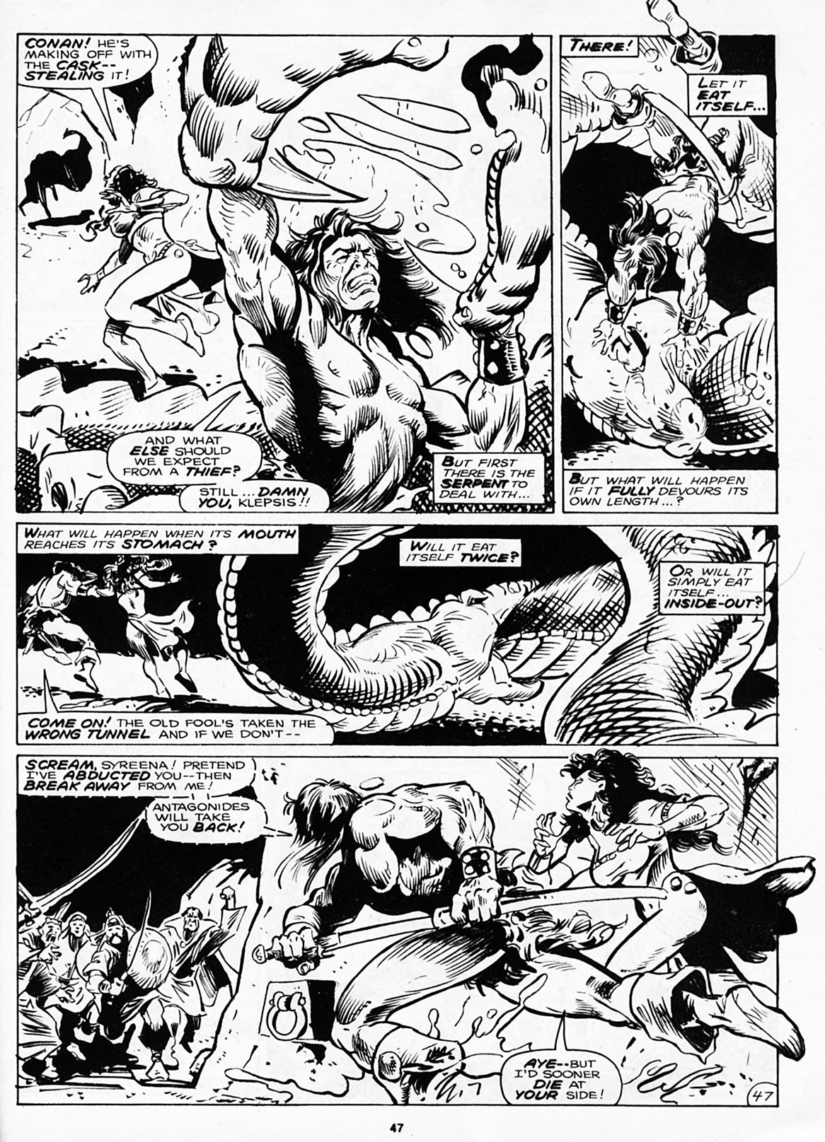 Read online The Savage Sword Of Conan comic -  Issue #180 - 49