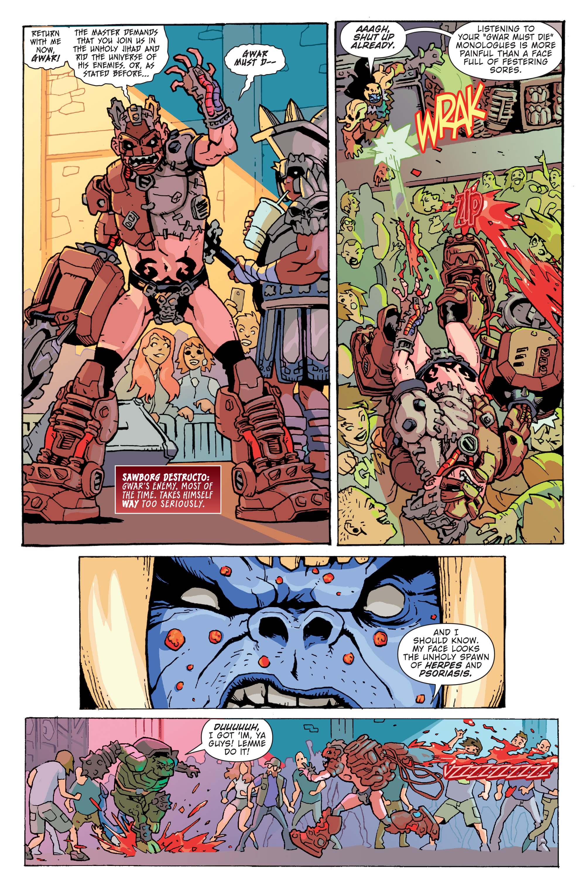 Read online Gwar: Orgasmageddon comic -  Issue #1 - 5