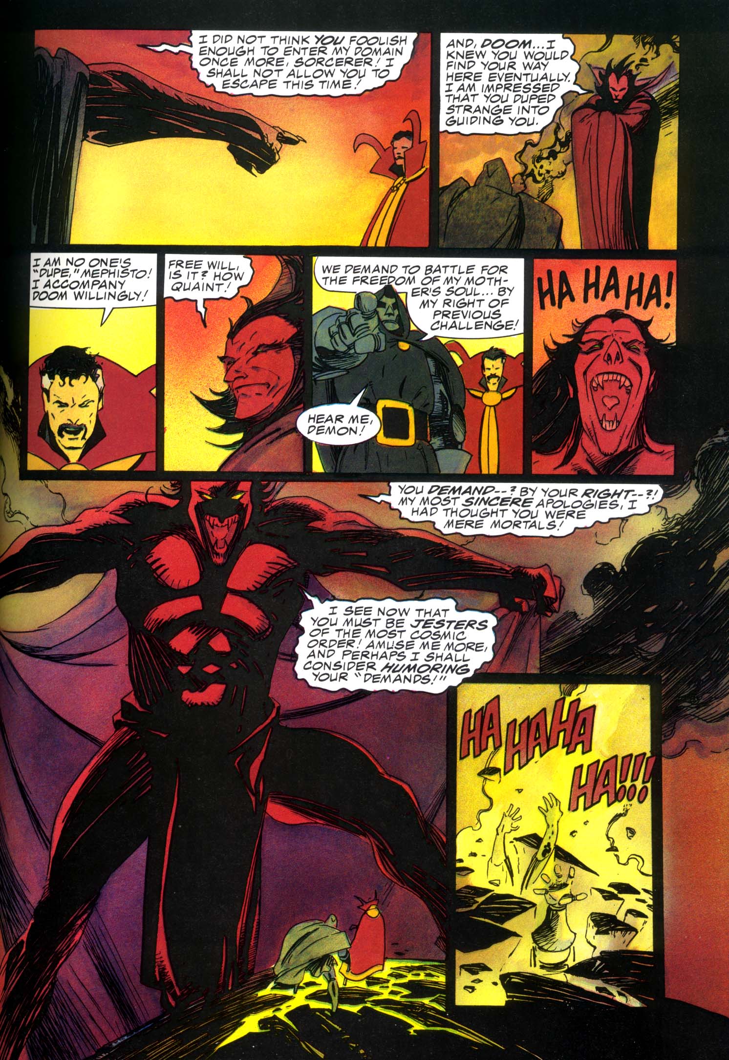 Read online Marvel Graphic Novel comic -  Issue #49 - Doctor Strange & Doctor Doom - Triumph & Torment - 48