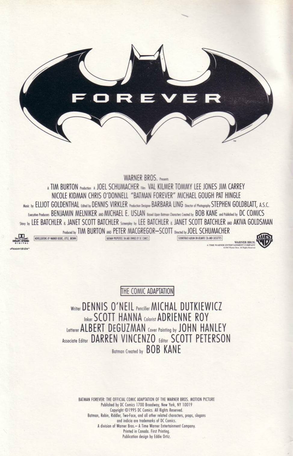 Read online Batman Forever: The Official Comic Adaptation of the Warner Bros. Motion Picture comic -  Issue # Full - 2