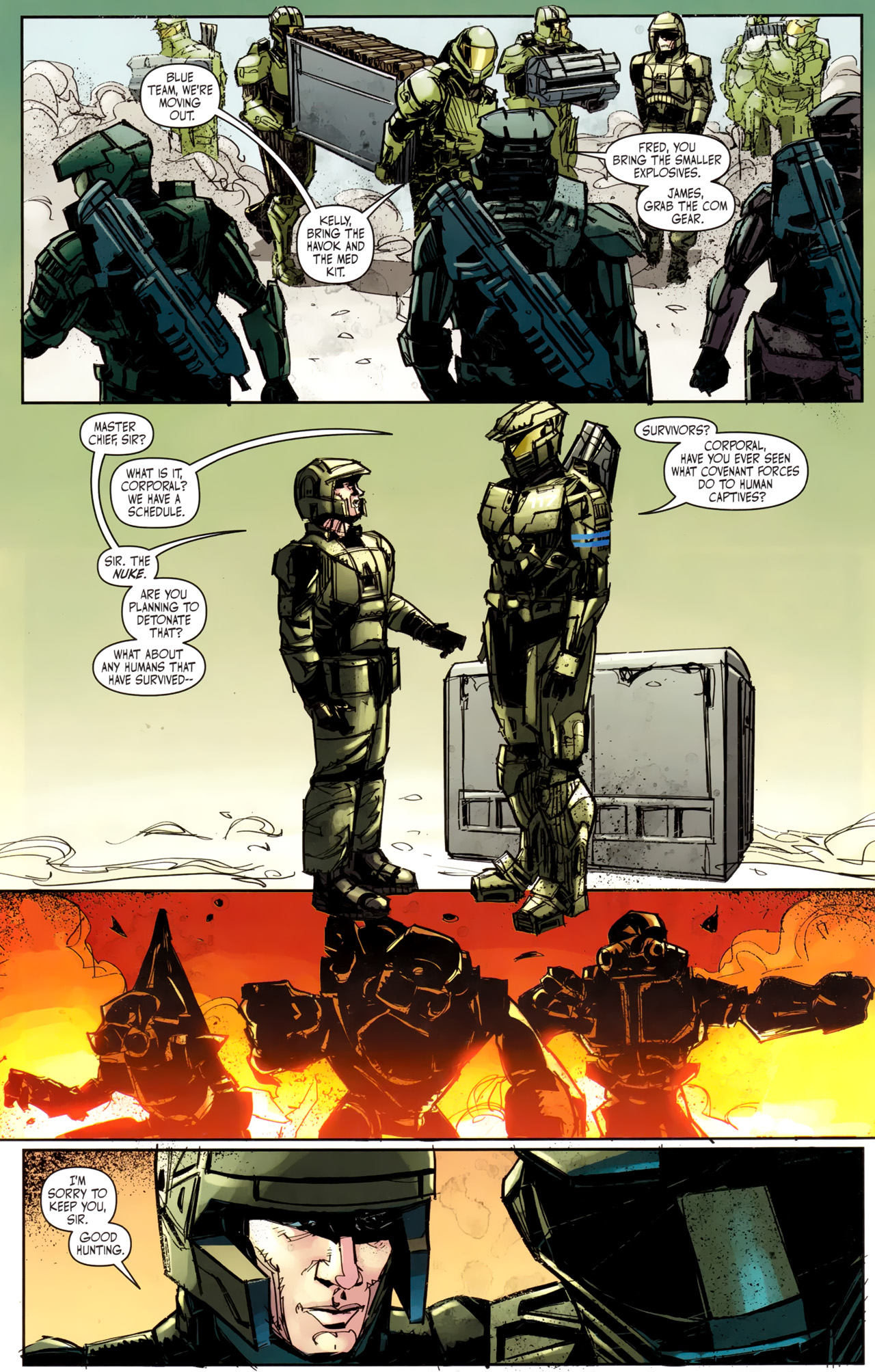 Read online Halo: Fall Of Reach - Covenant comic -  Issue #3 - 10