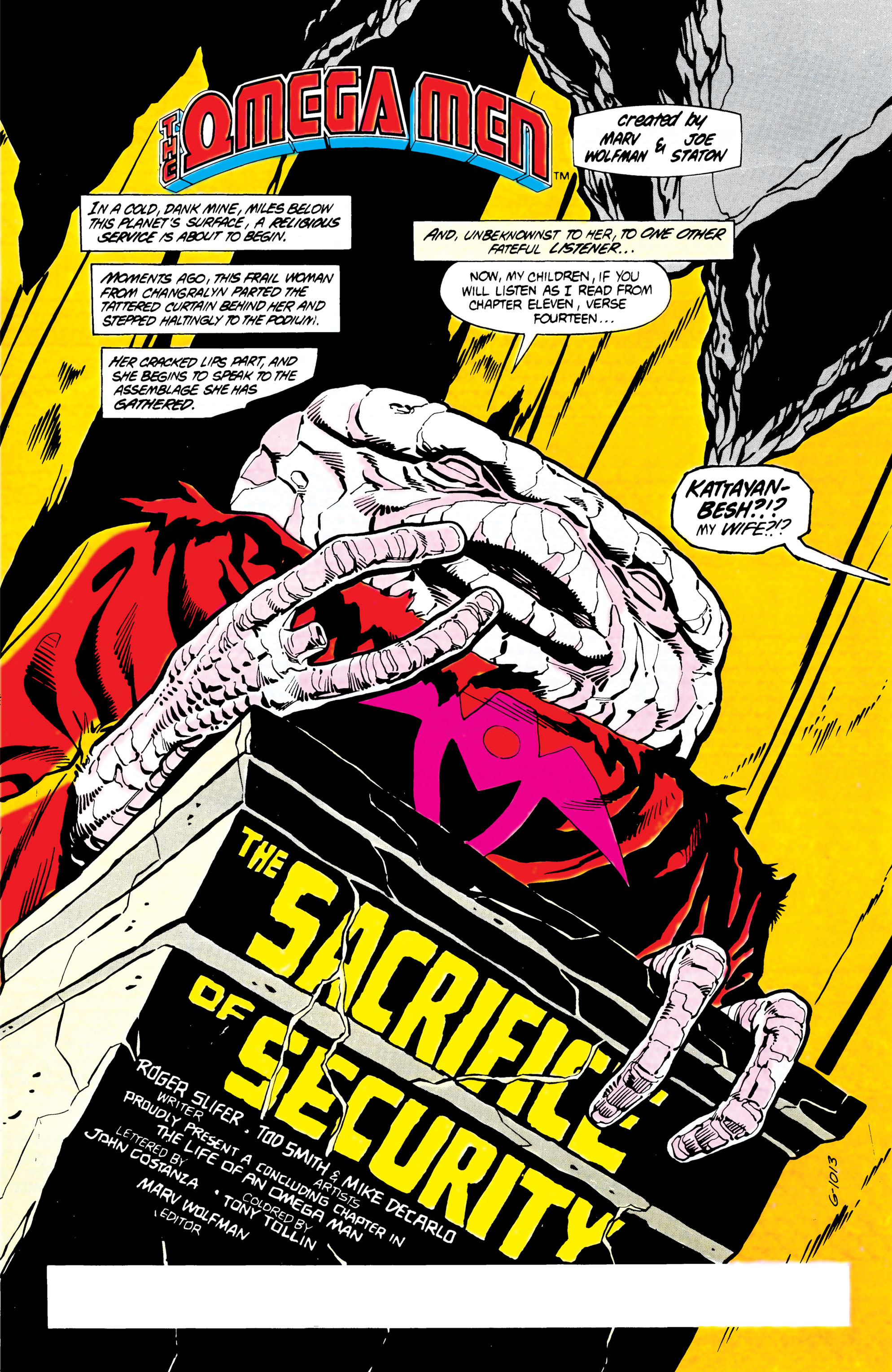 Read online The Omega Men (1983) comic -  Issue #13 - 2