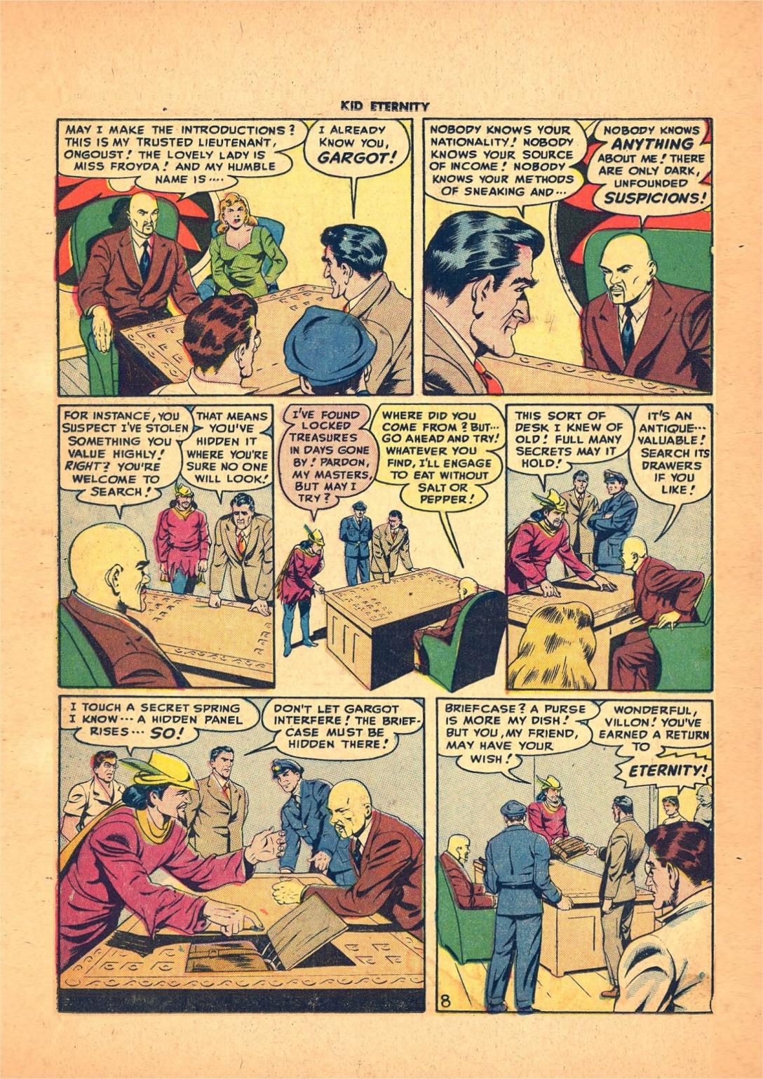 Read online Kid Eternity (1946) comic -  Issue #7 - 22