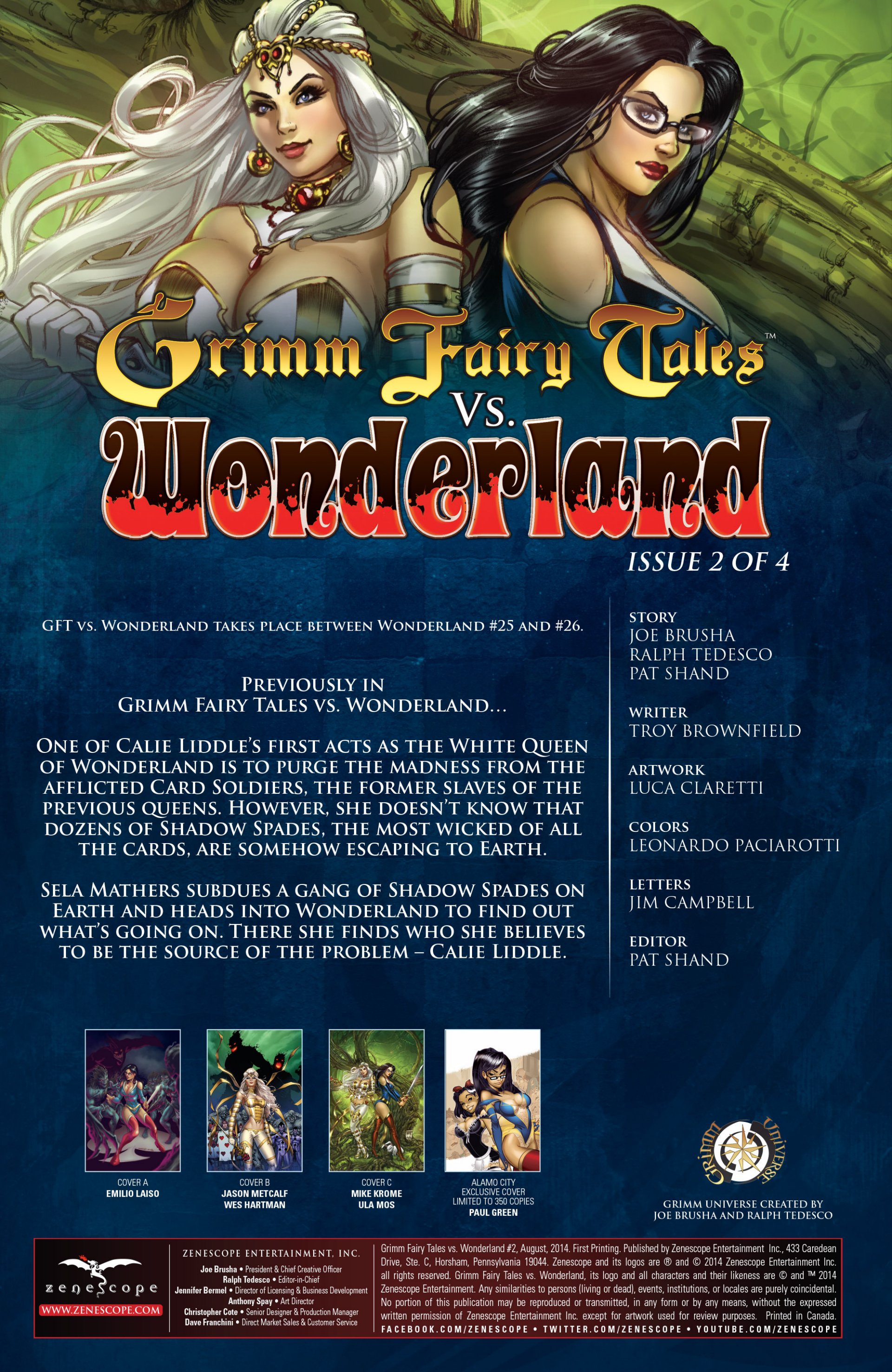 Read online Grimm Fairy Tales vs. Wonderland comic -  Issue #2 - 3