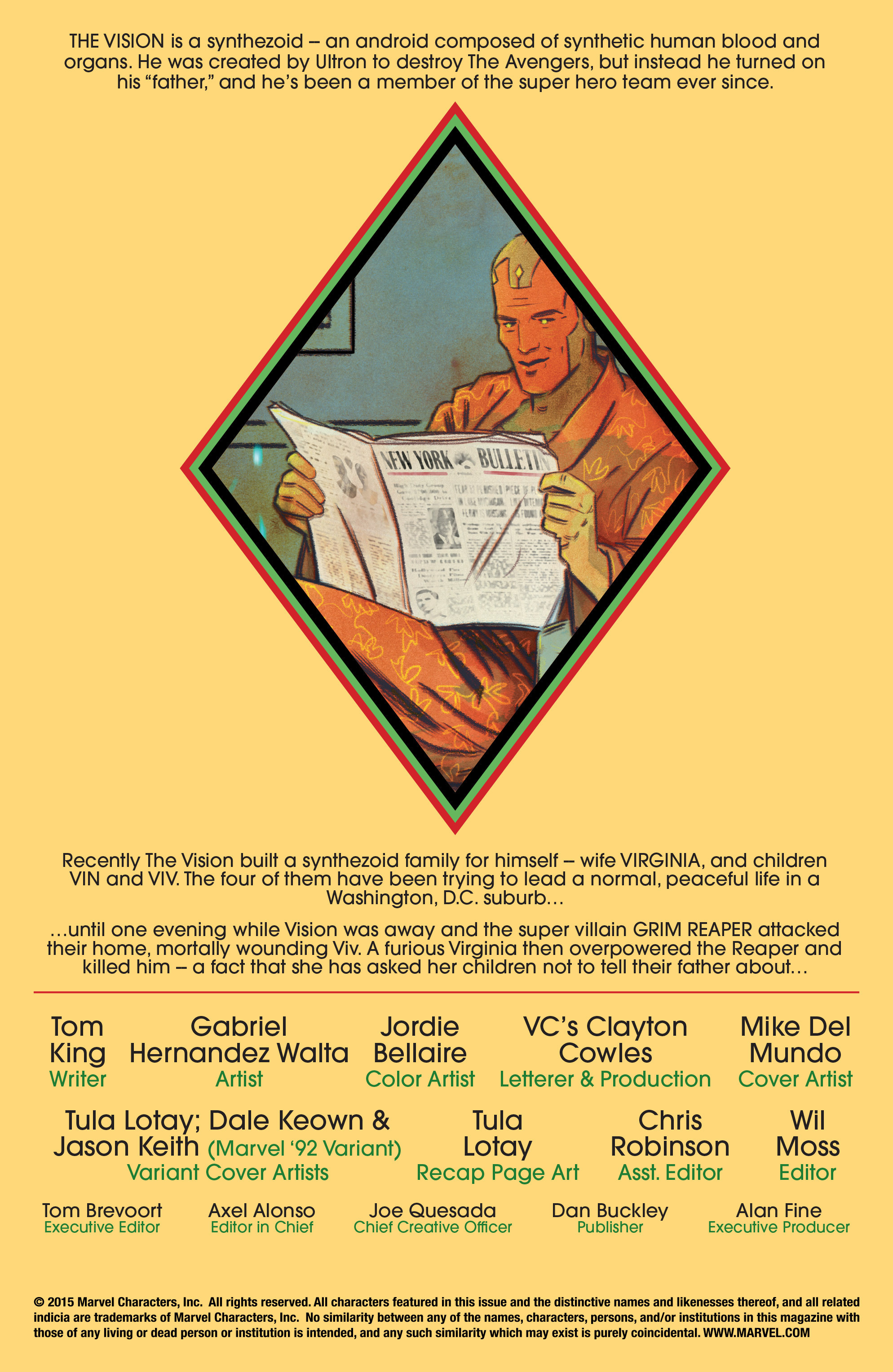 Read online Vision comic -  Issue #2 - 2
