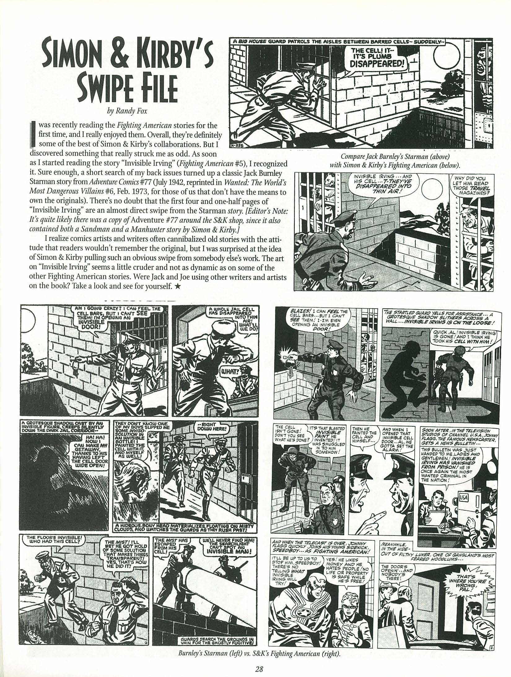 Read online The Jack Kirby Collector comic -  Issue #25 - 28