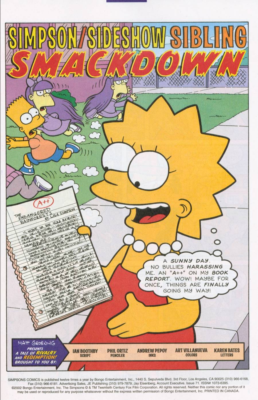 Read online Simpsons Comics comic -  Issue #71 - 2