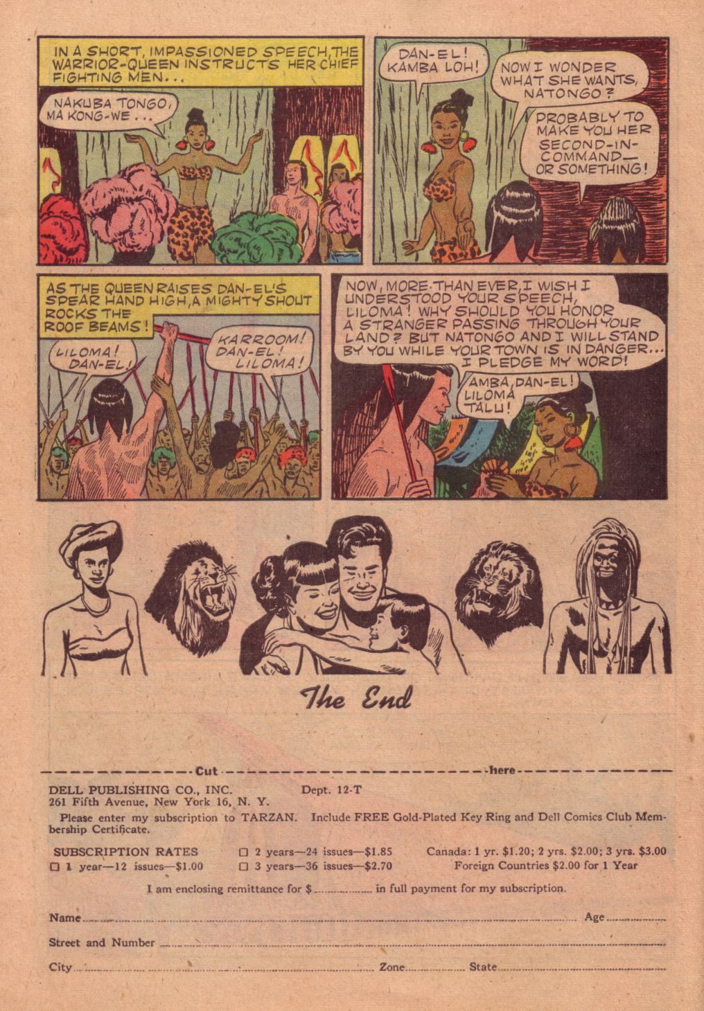 Read online Tarzan (1948) comic -  Issue #27 - 34