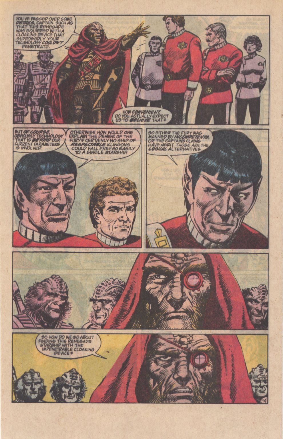 Read online Star Trek (1984) comic -  Issue #50 - 16